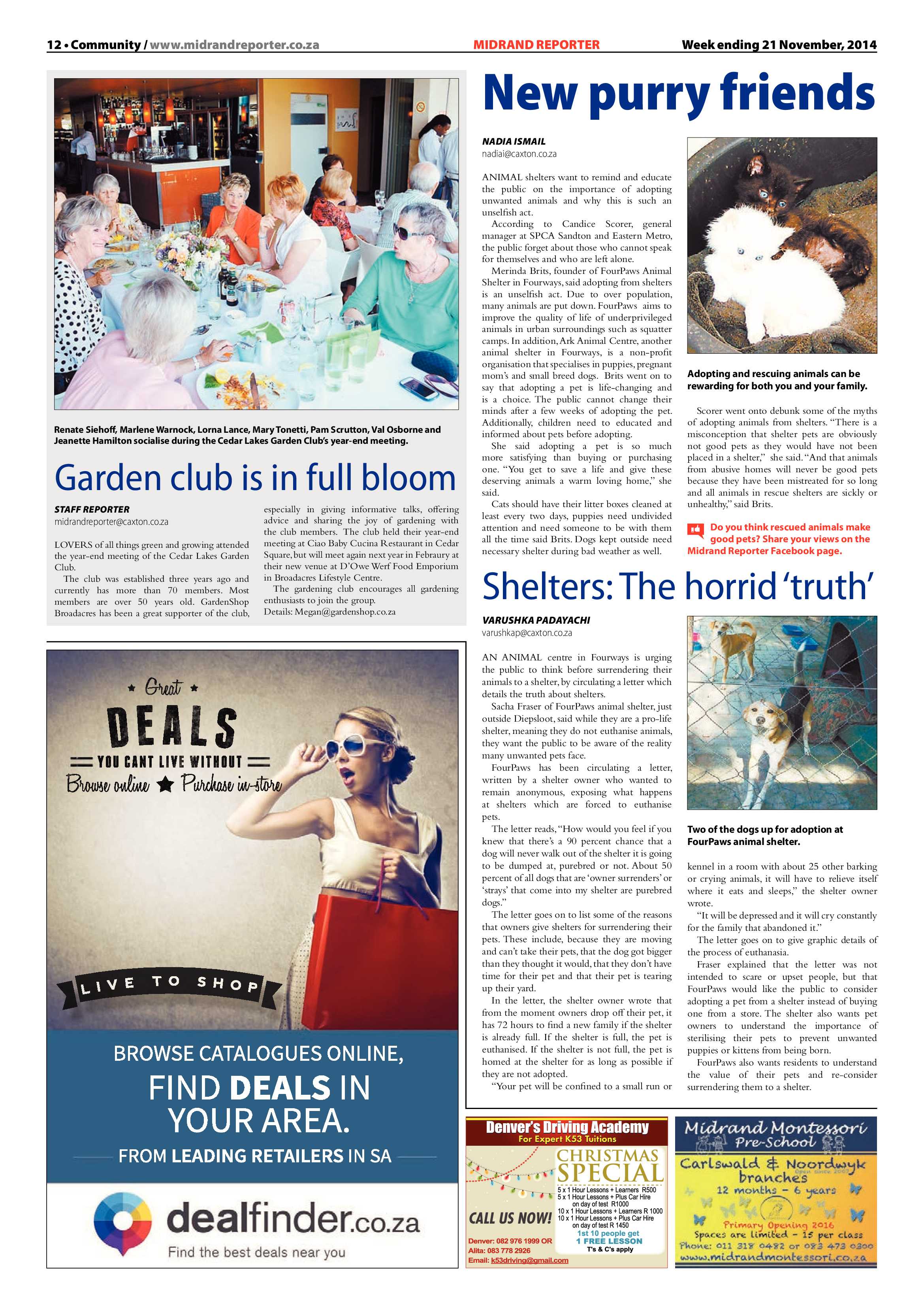 Midrand Reporter 21 November 2014 page 12