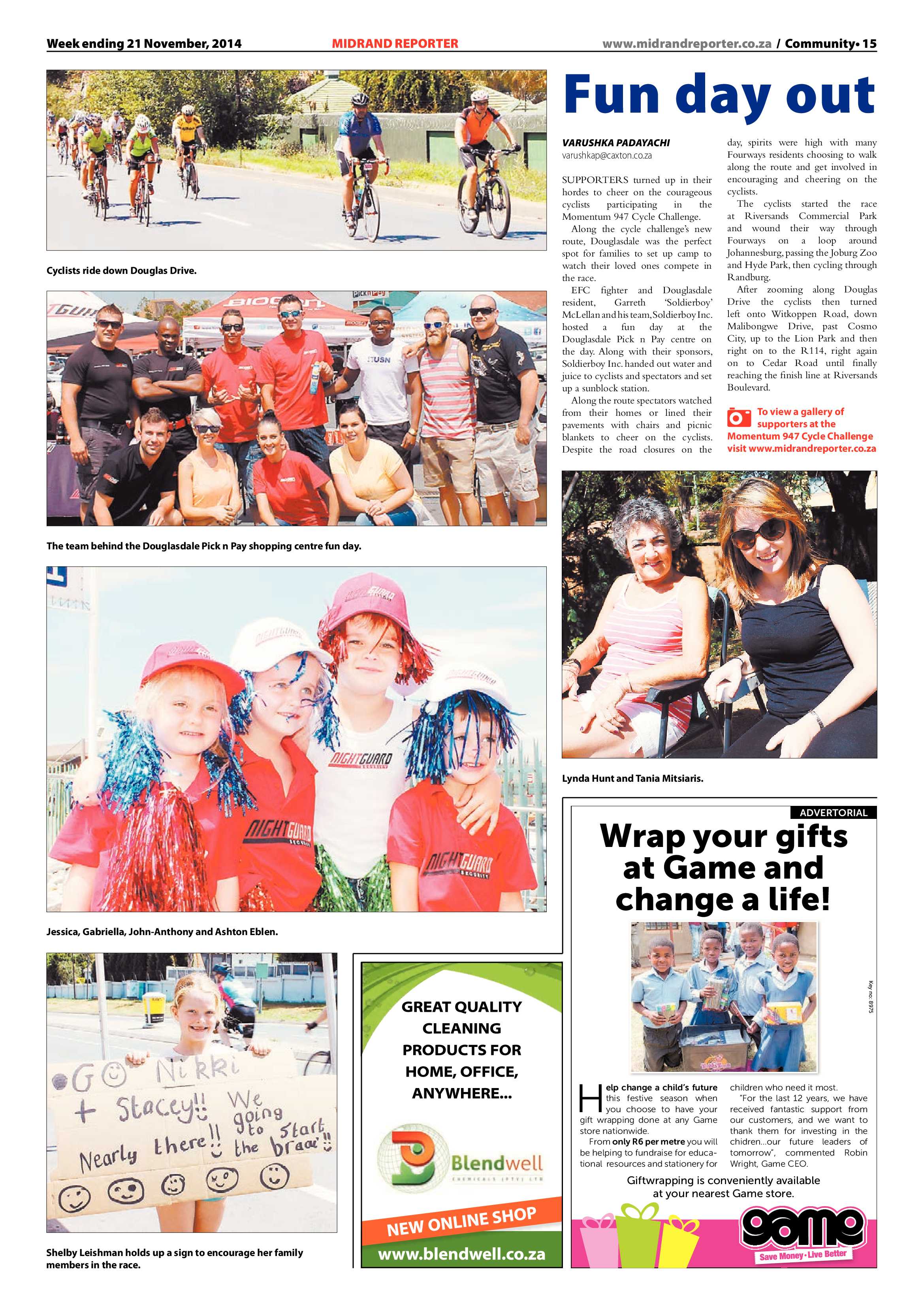 Midrand Reporter 21 November 2014 page 15