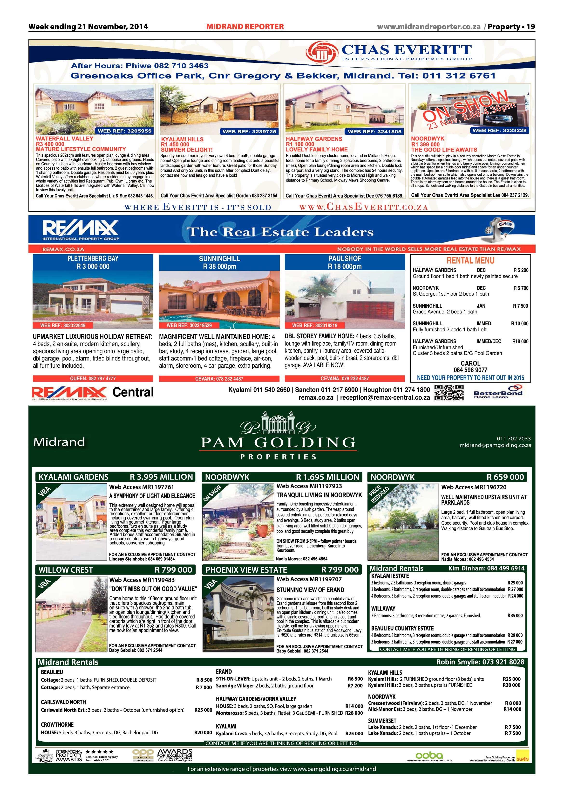 Midrand Reporter 21 November 2014 page 19
