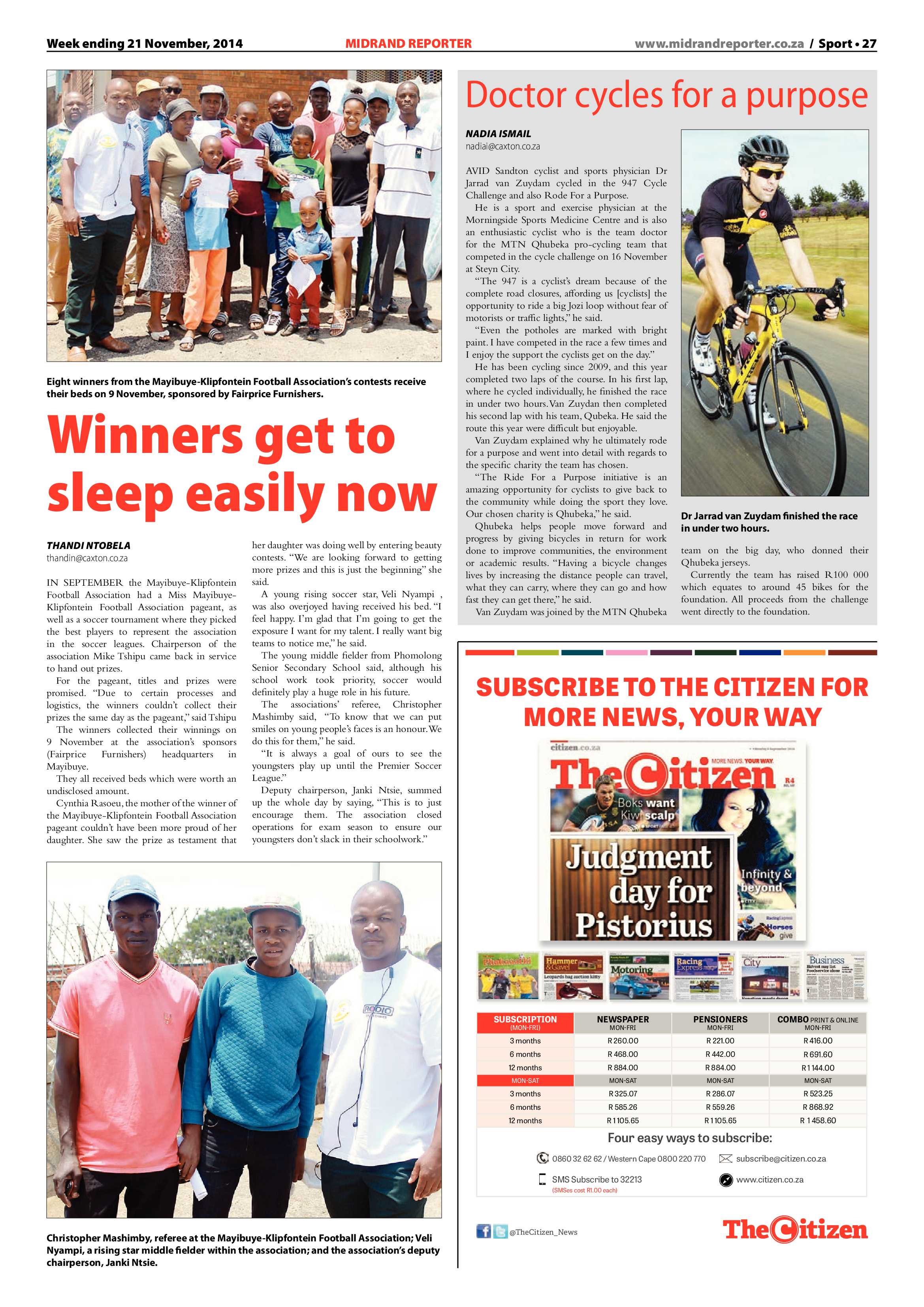 Midrand Reporter 21 November 2014 page 27
