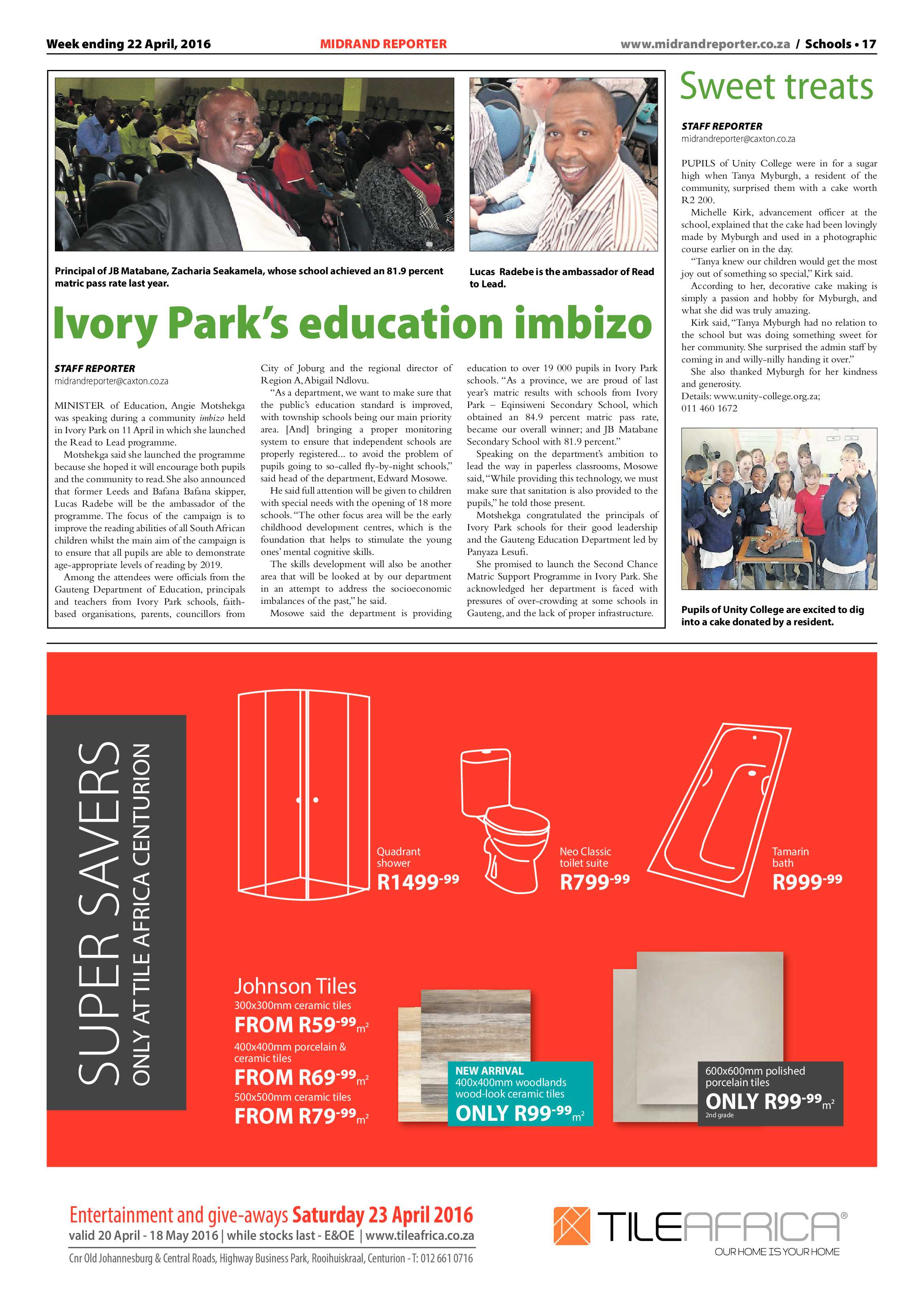 Midrand Reporter 22 April 2016 page 17
