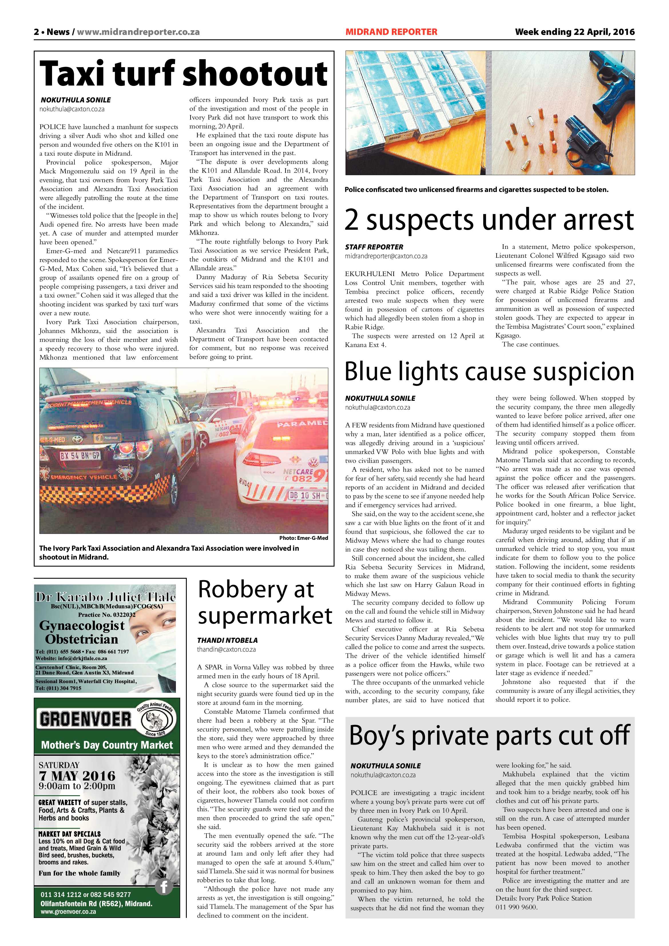 Midrand Reporter 22 April 2016 page 2
