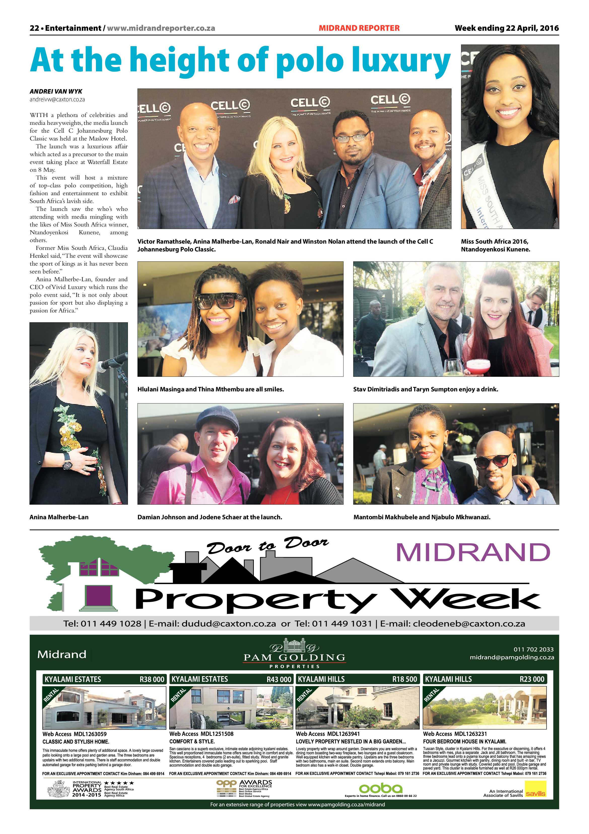 Midrand Reporter 22 April 2016 page 22