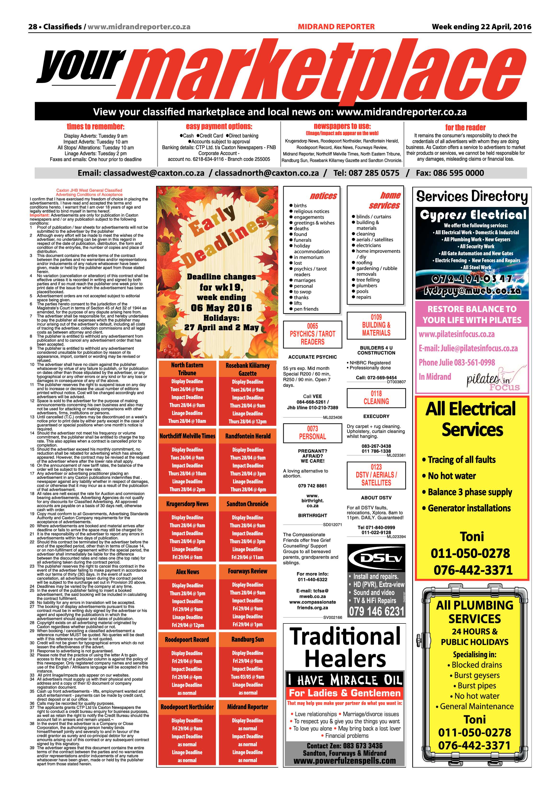 Midrand Reporter 22 April 2016 page 28