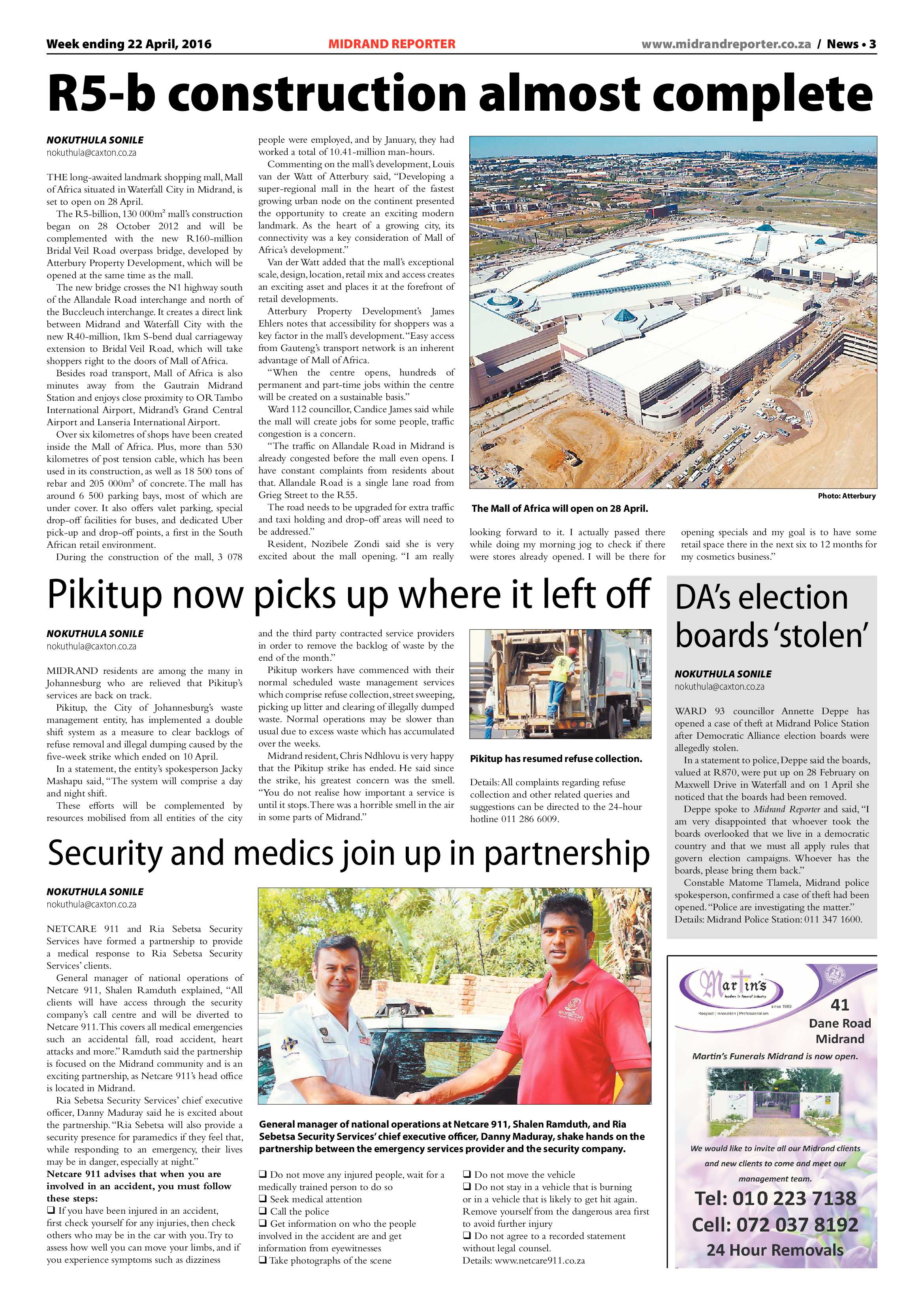 Midrand Reporter 22 April 2016 page 3