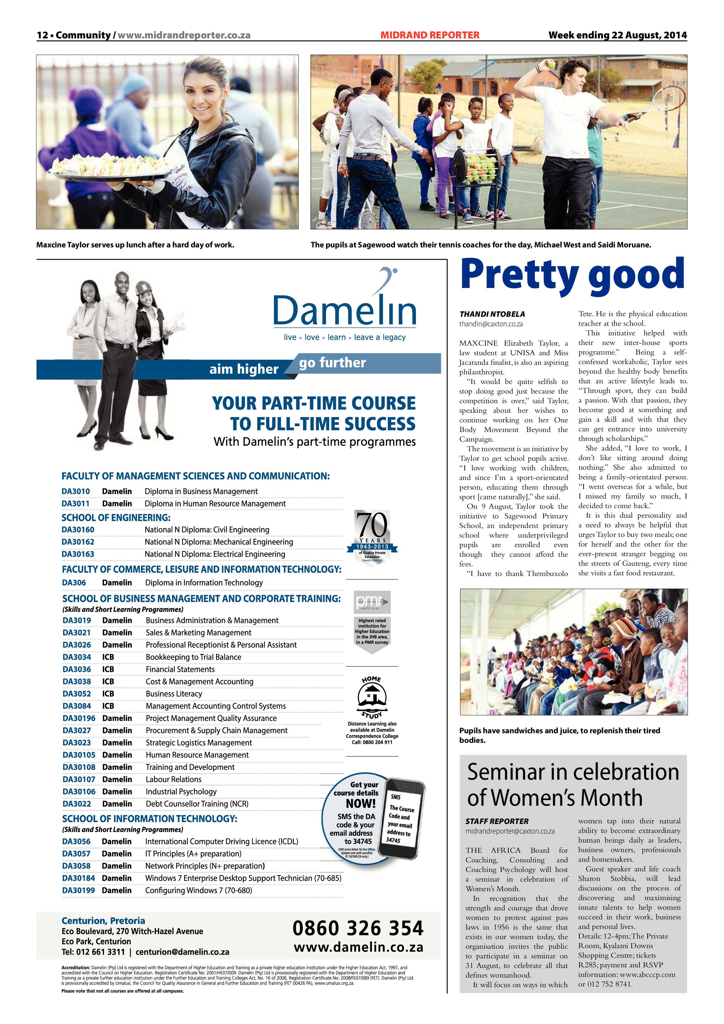 Midrand Reporter 22 August 2014 page 13