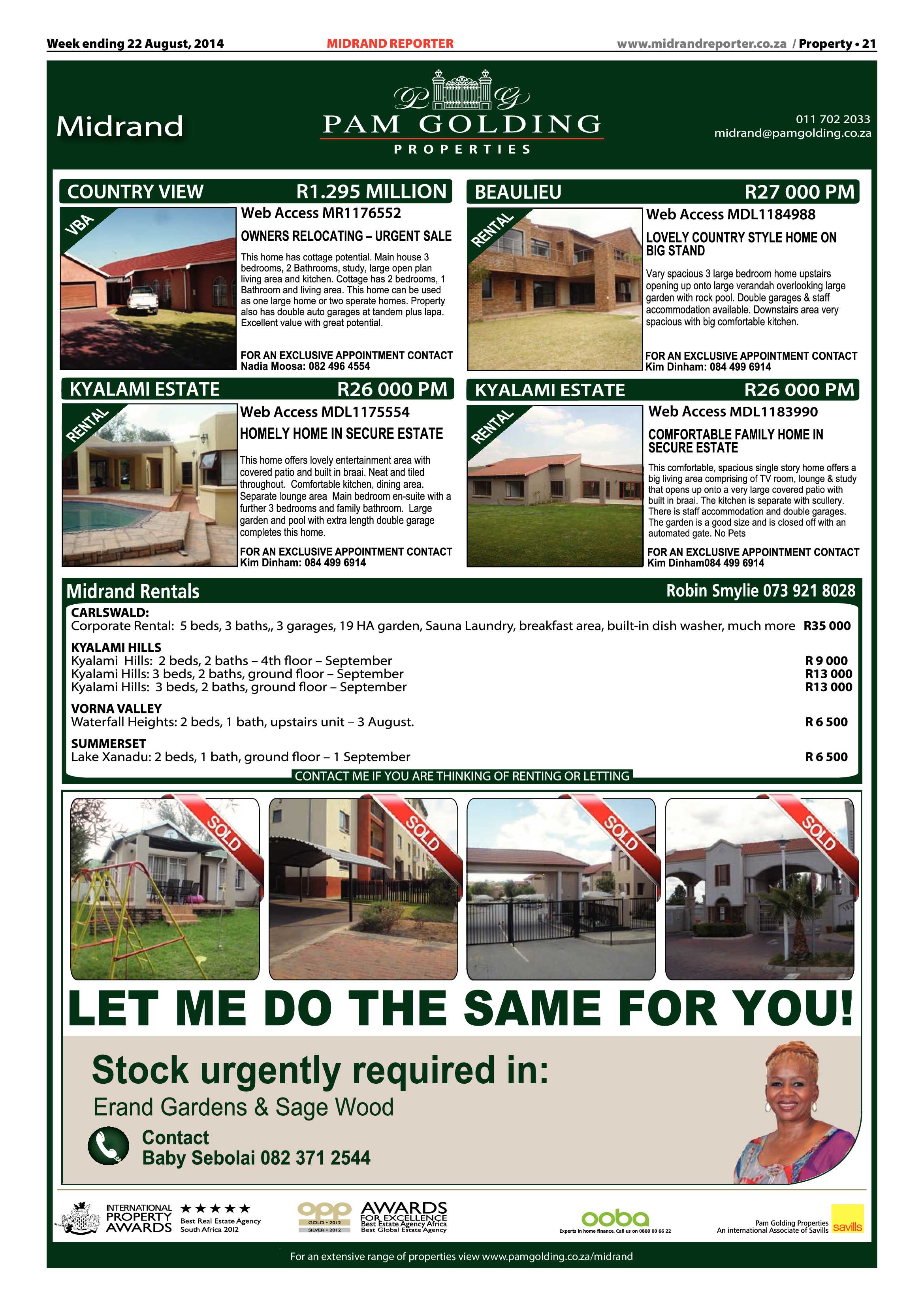 Midrand Reporter 22 August 2014 page 22