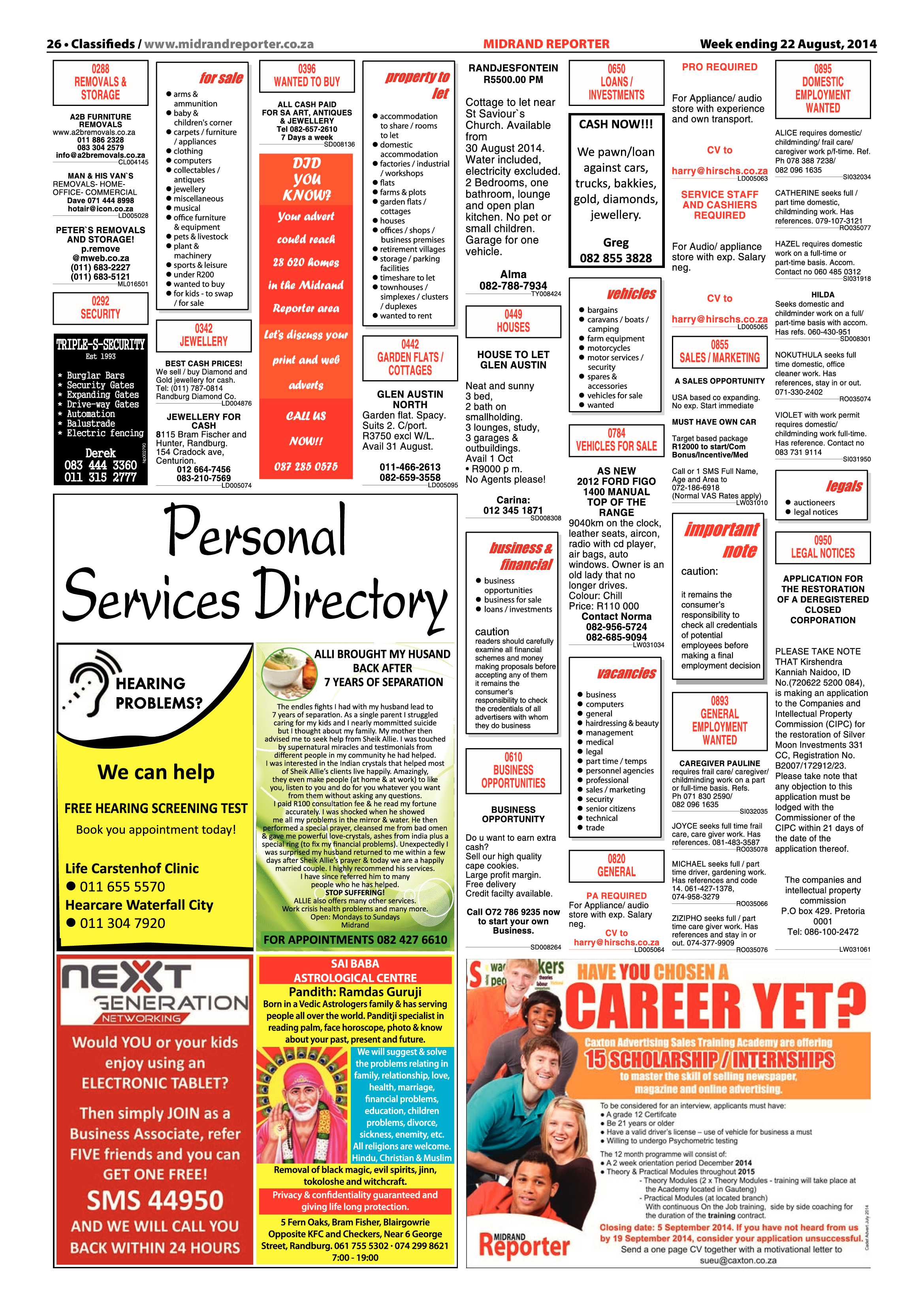 Midrand Reporter 22 August 2014 page 27