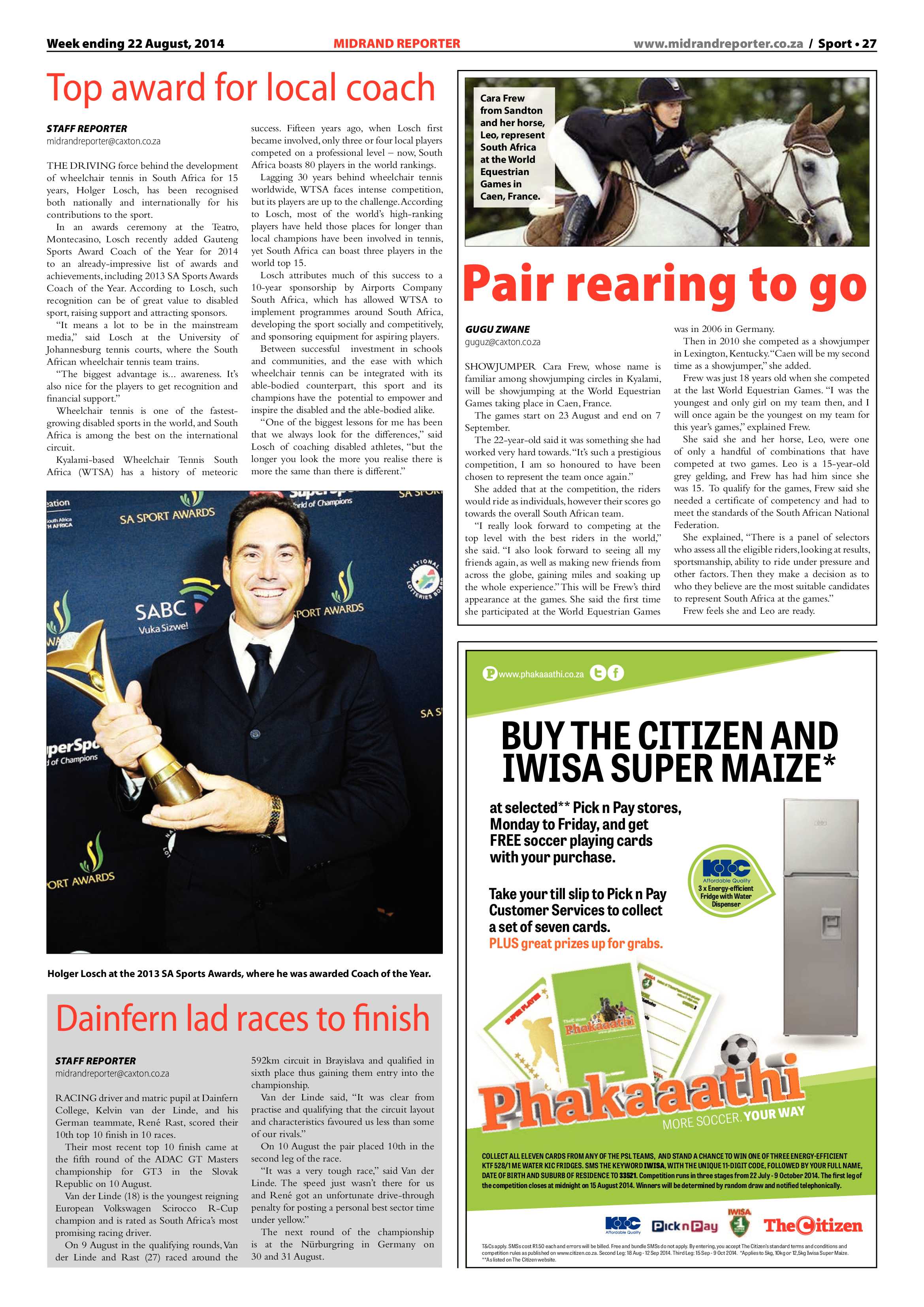 Midrand Reporter 22 August 2014 page 28