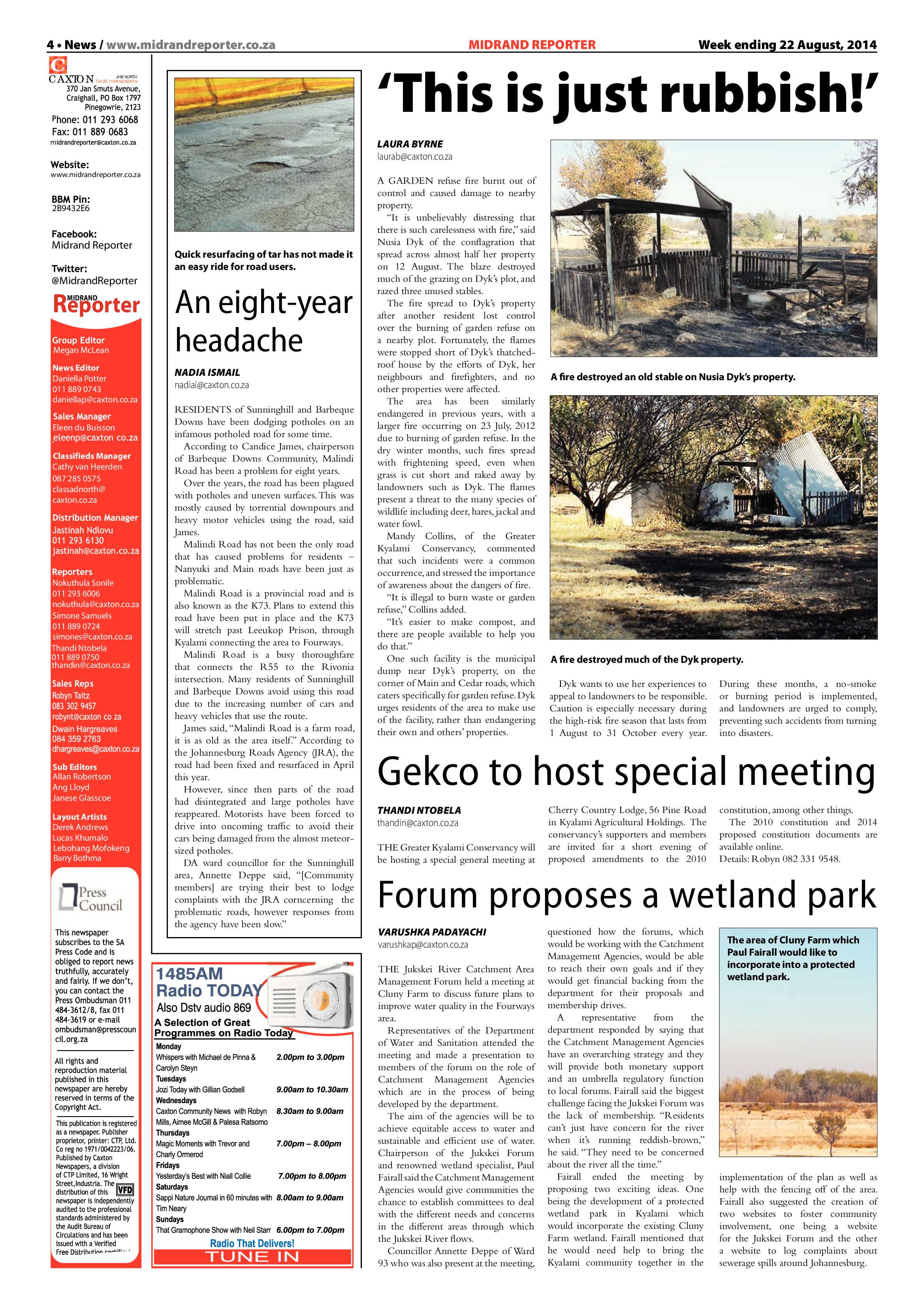 Midrand Reporter 22 August 2014 page 4