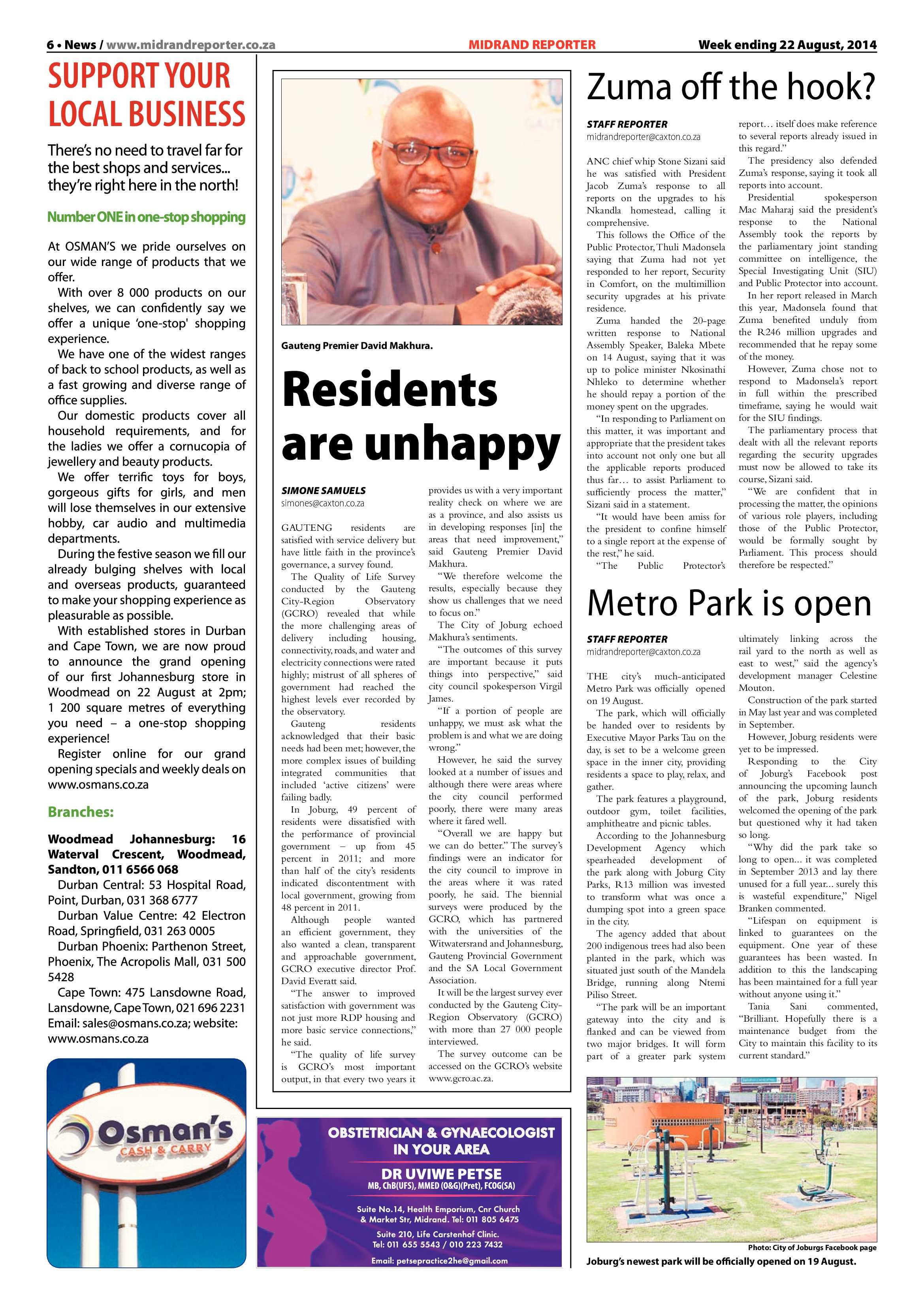 Midrand Reporter 22 August 2014 page 7