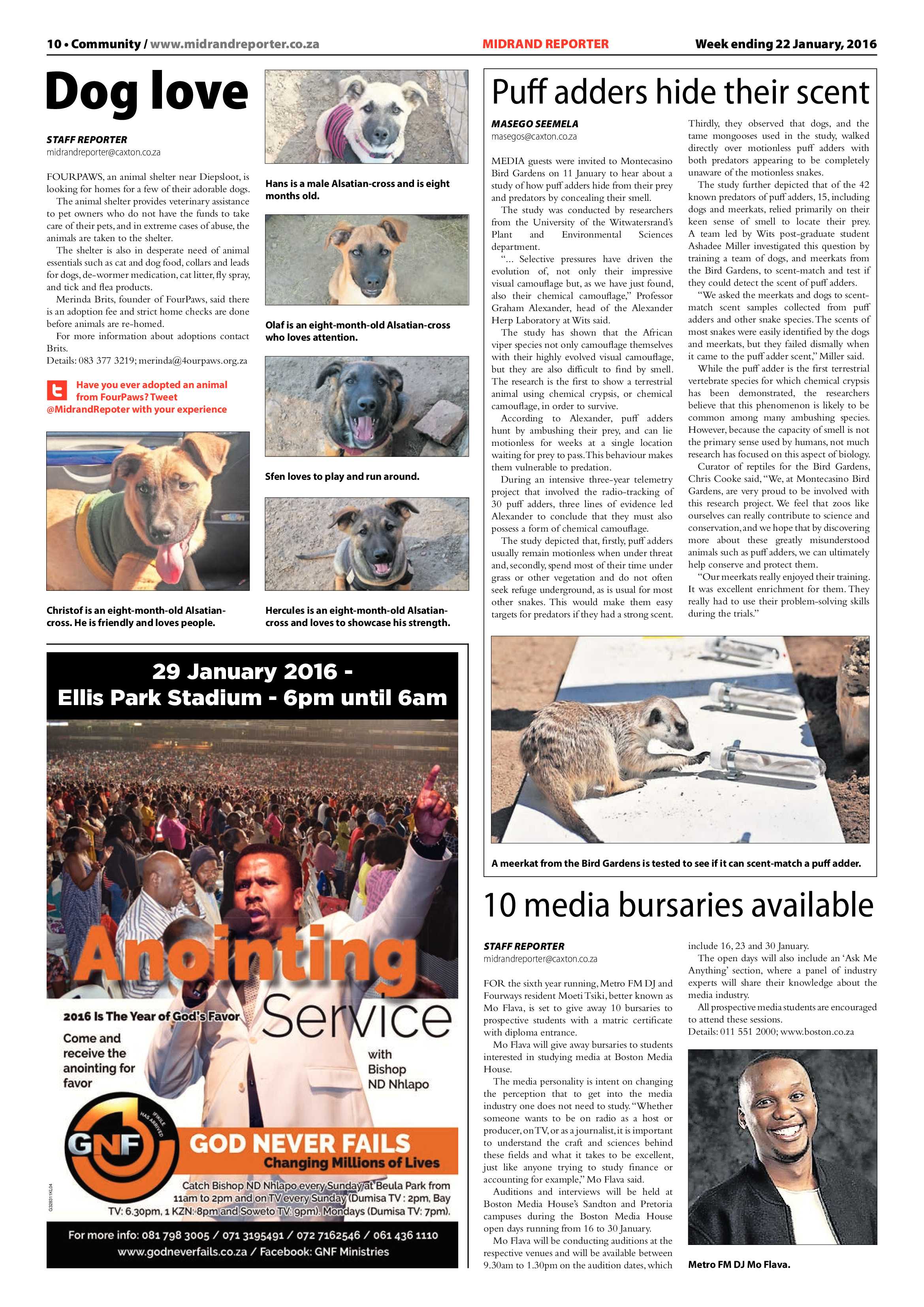 Midrand Reporter 22 January 2016 page 10