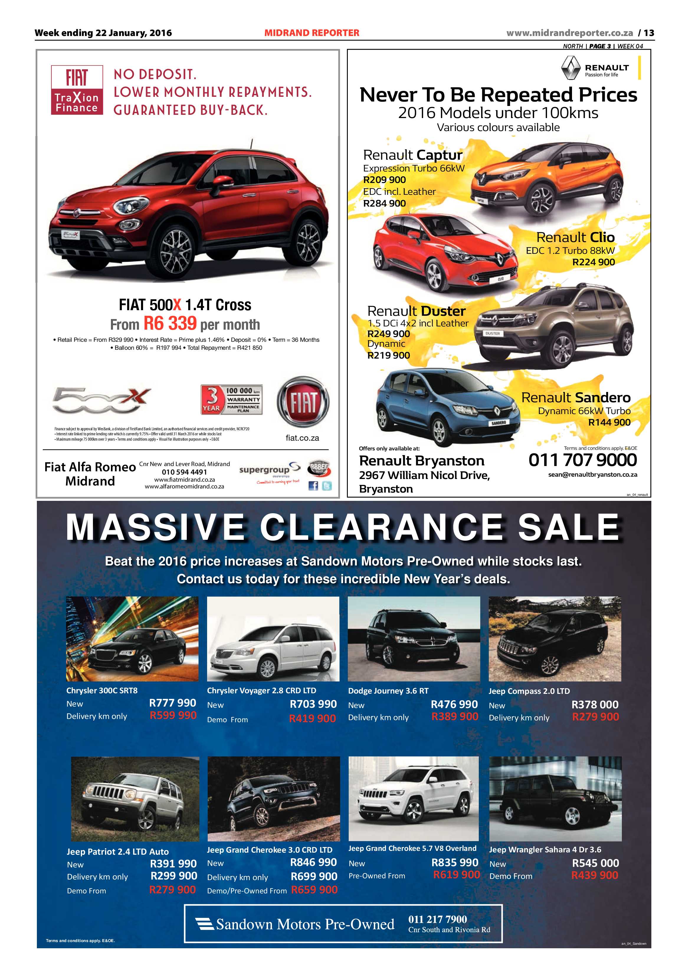 Midrand Reporter 22 January 2016 page 13