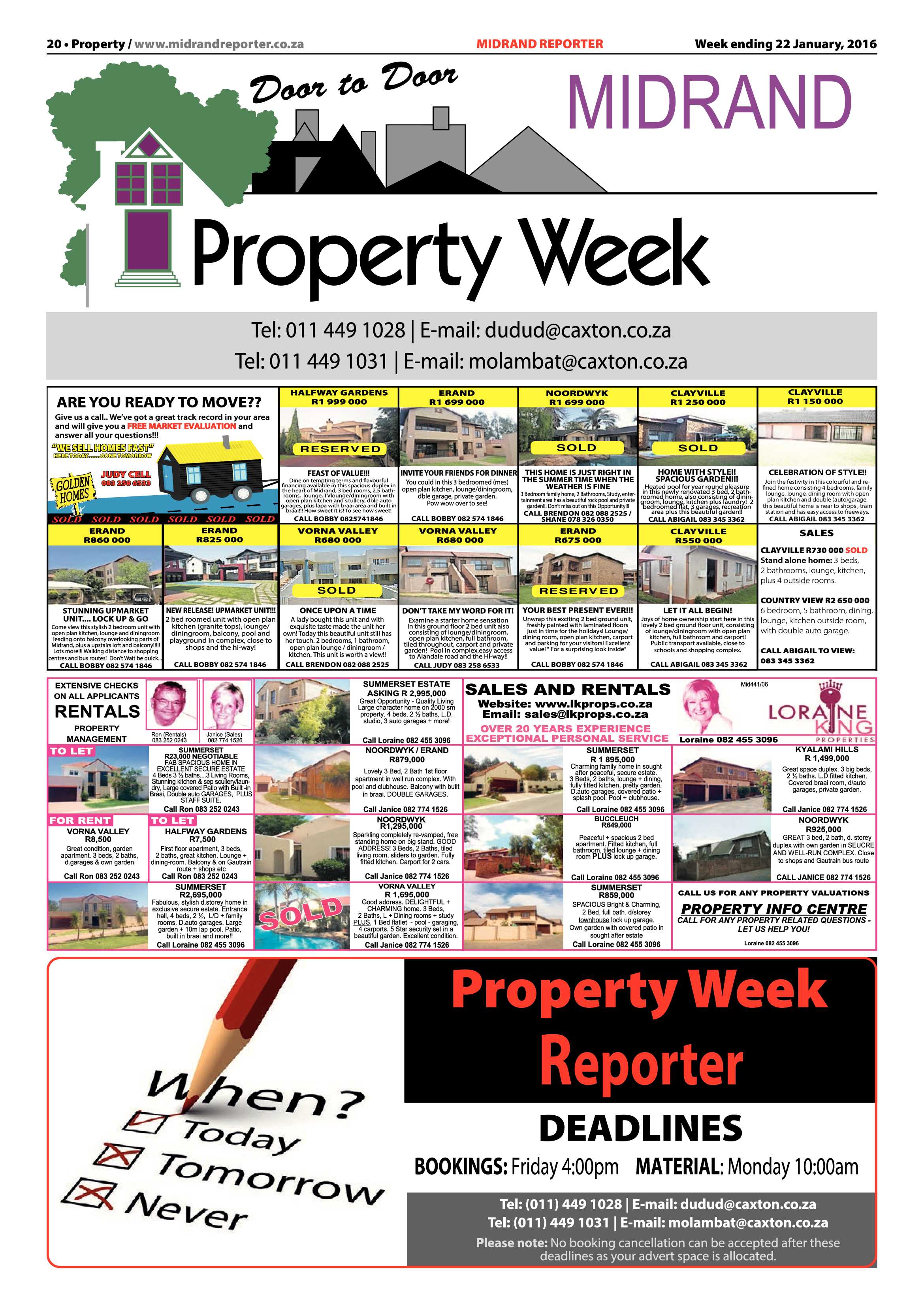 Midrand Reporter 22 January 2016 page 20