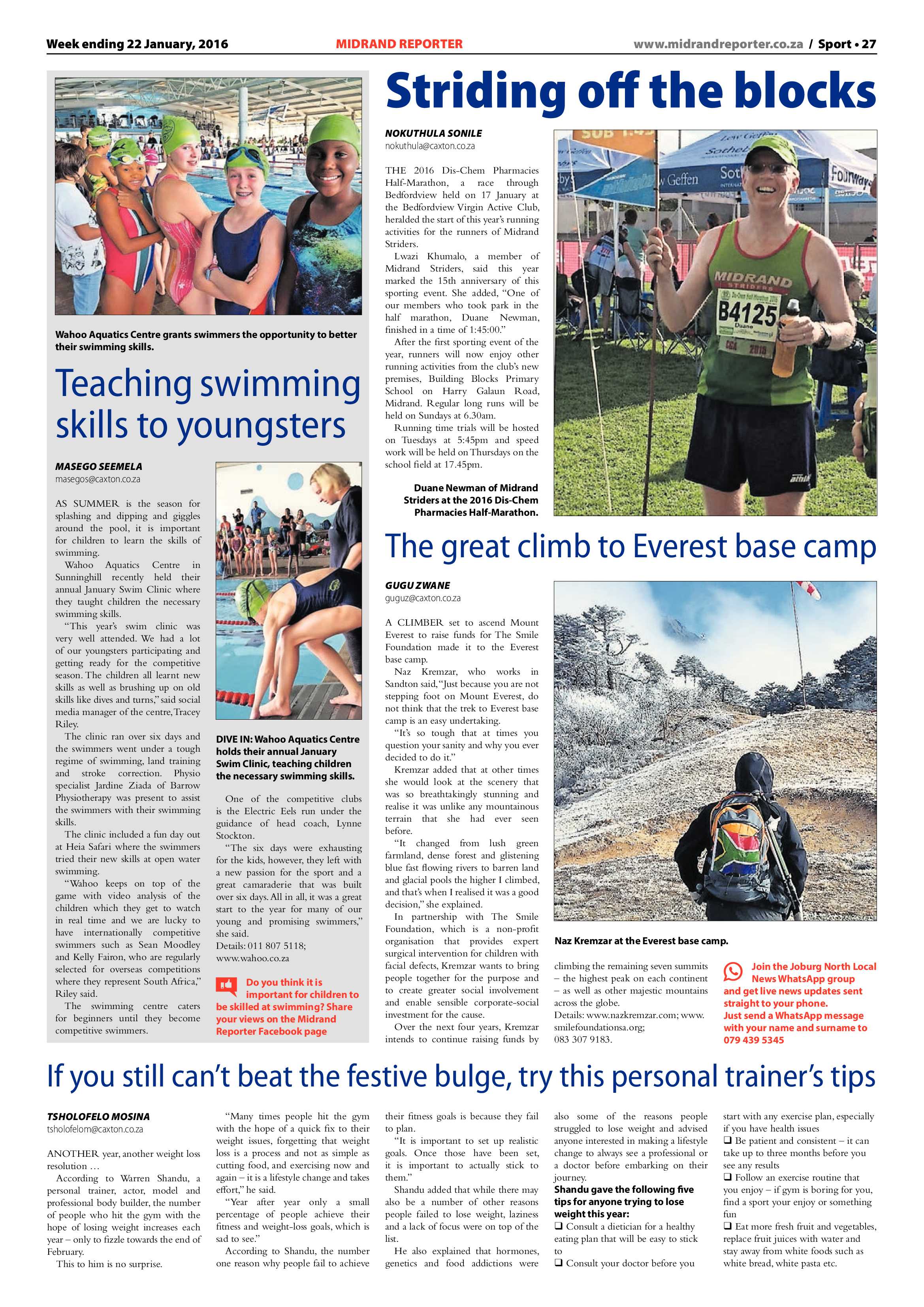 Midrand Reporter 22 January 2016 page 27