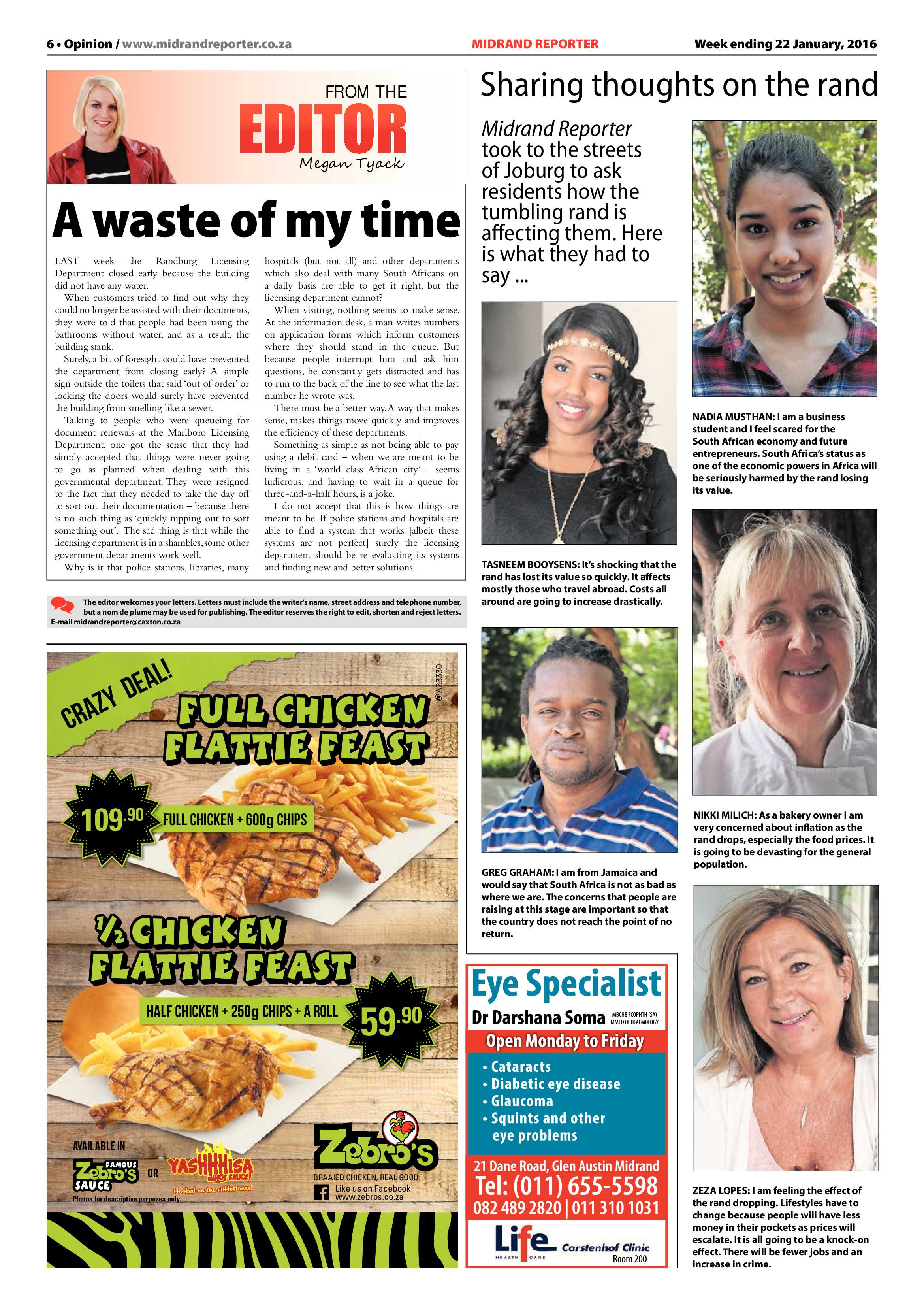 Midrand Reporter 22 January 2016 page 6