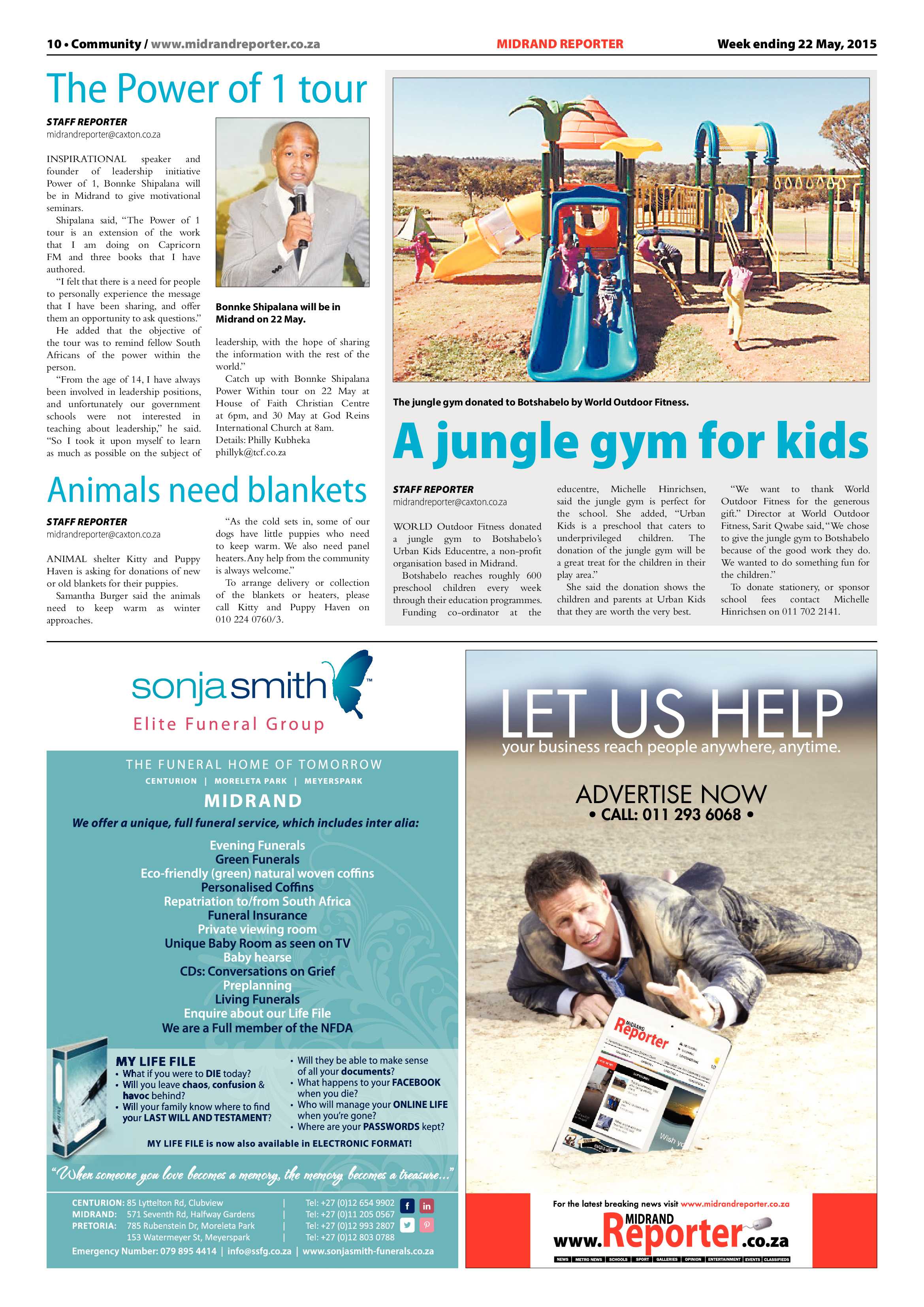 Midrand Reporter 22 May 2015 page 10