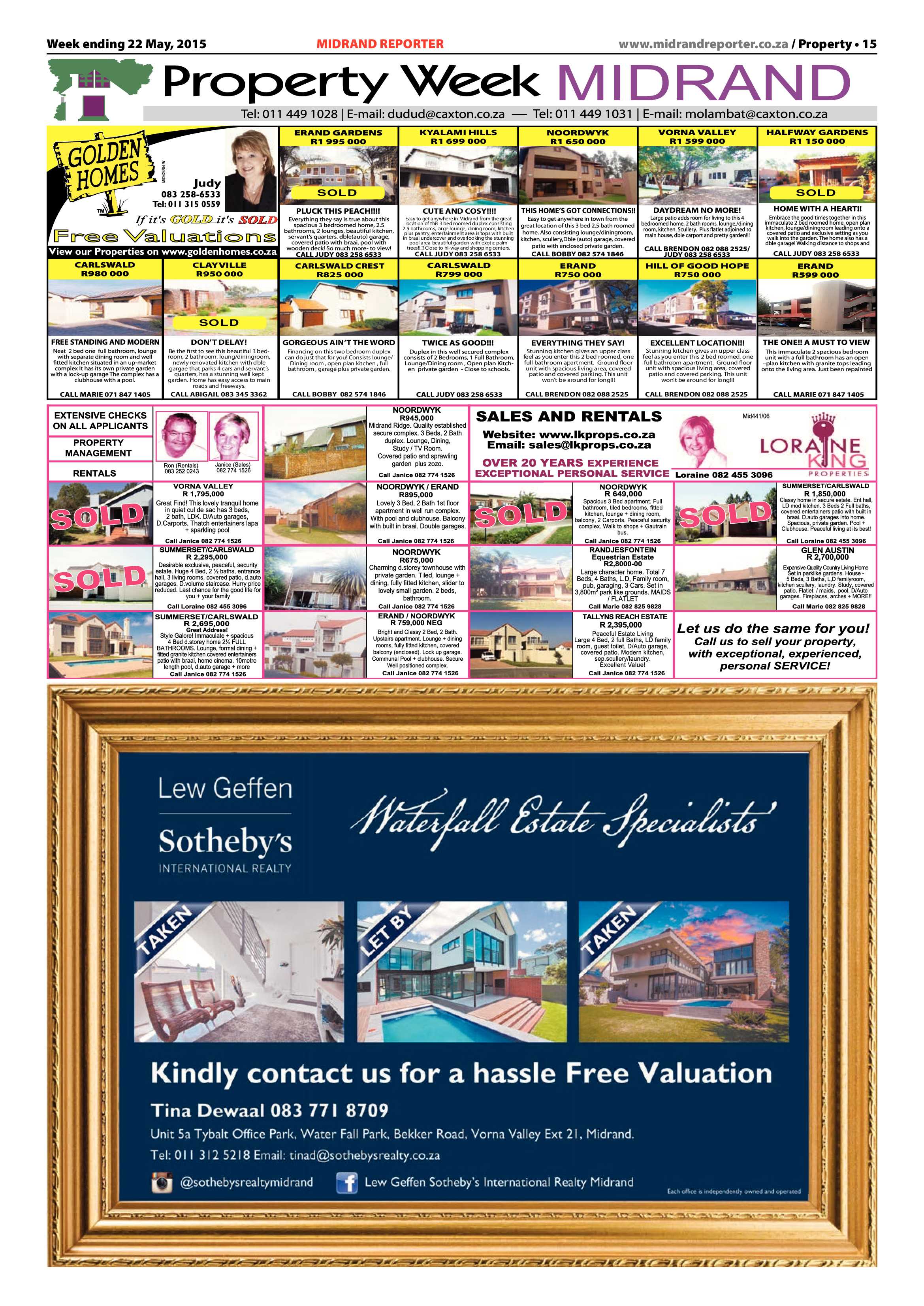 Midrand Reporter 22 May 2015 page 15