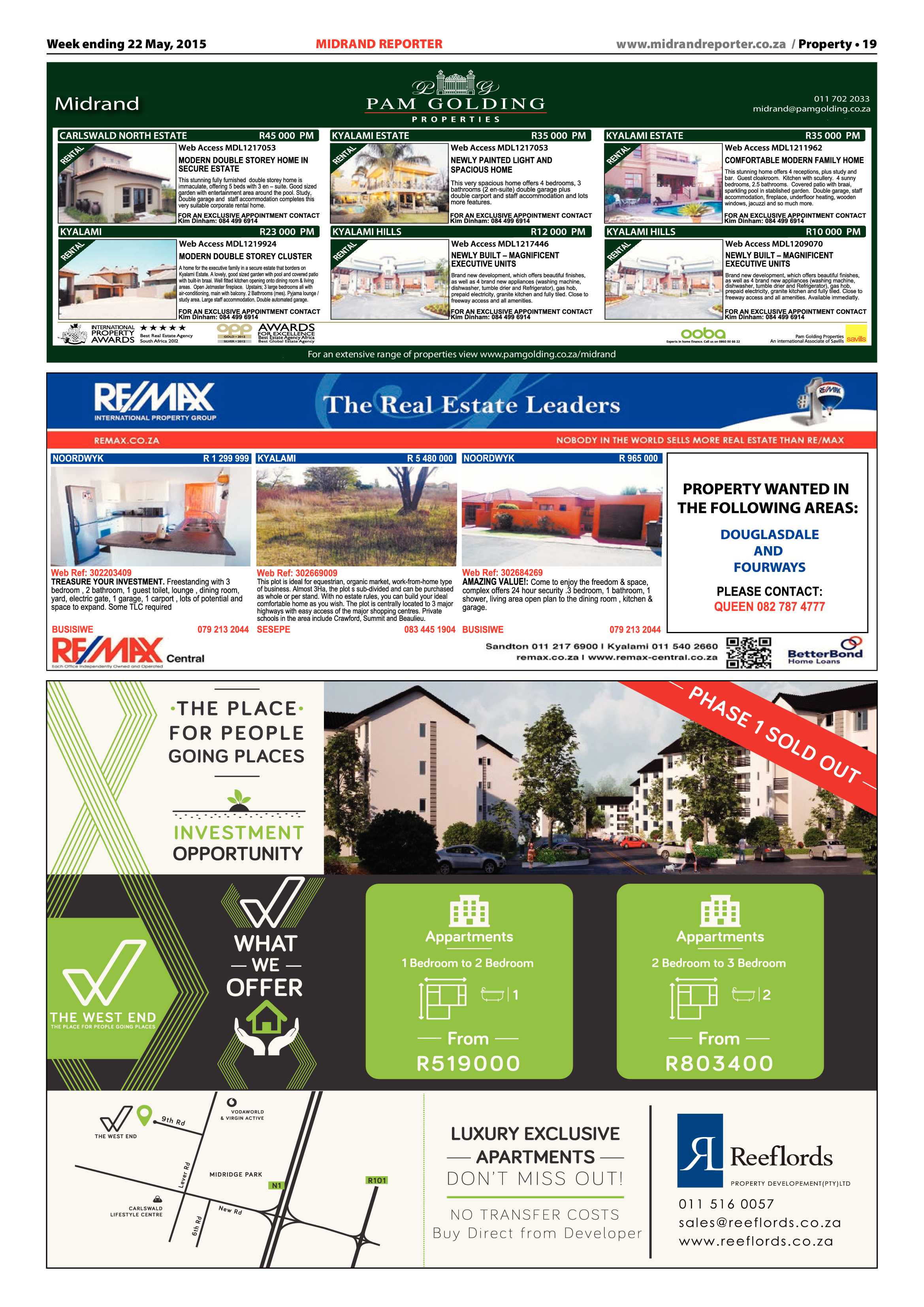 Midrand Reporter 22 May 2015 page 19
