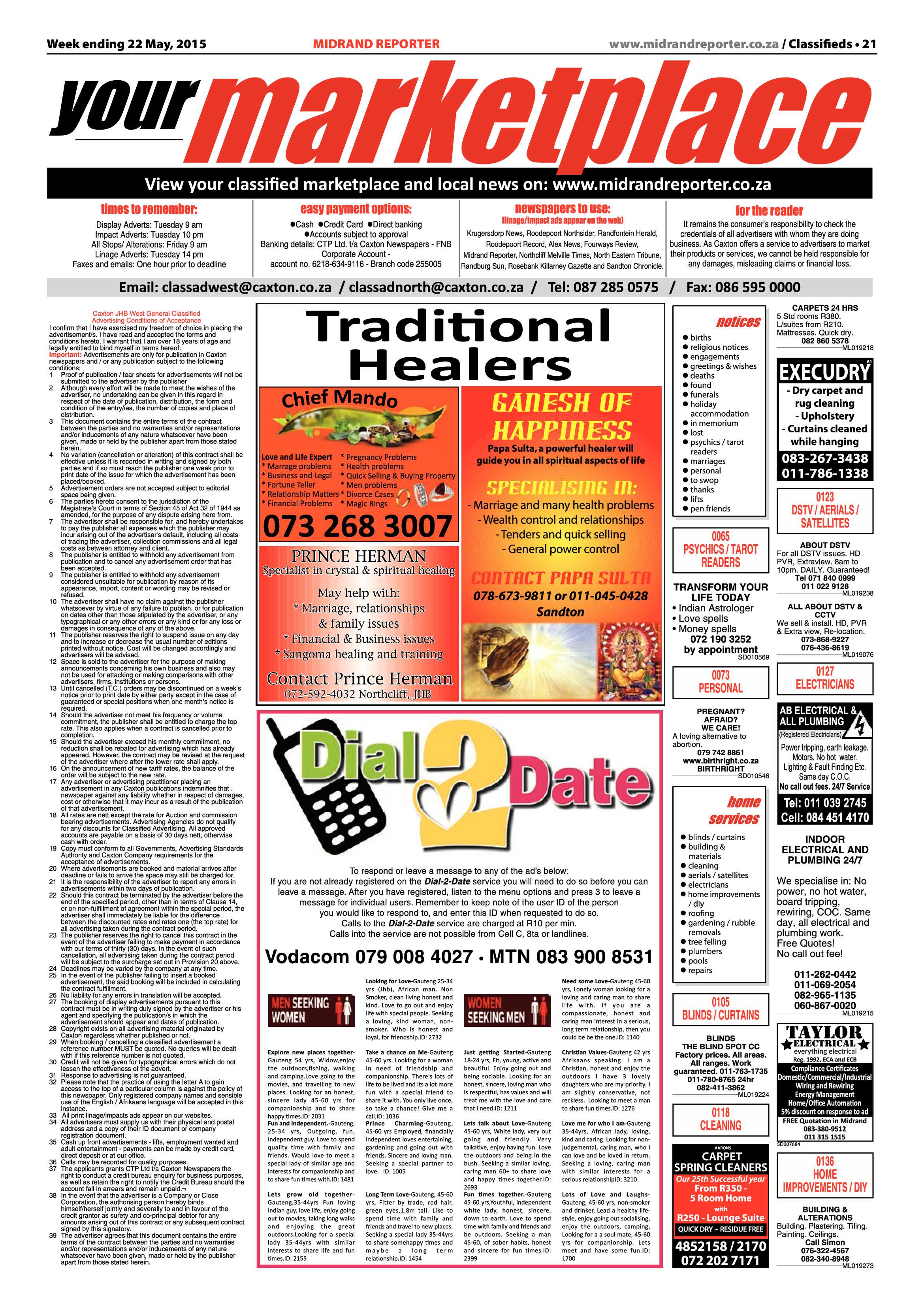 Midrand Reporter 22 May 2015 page 21