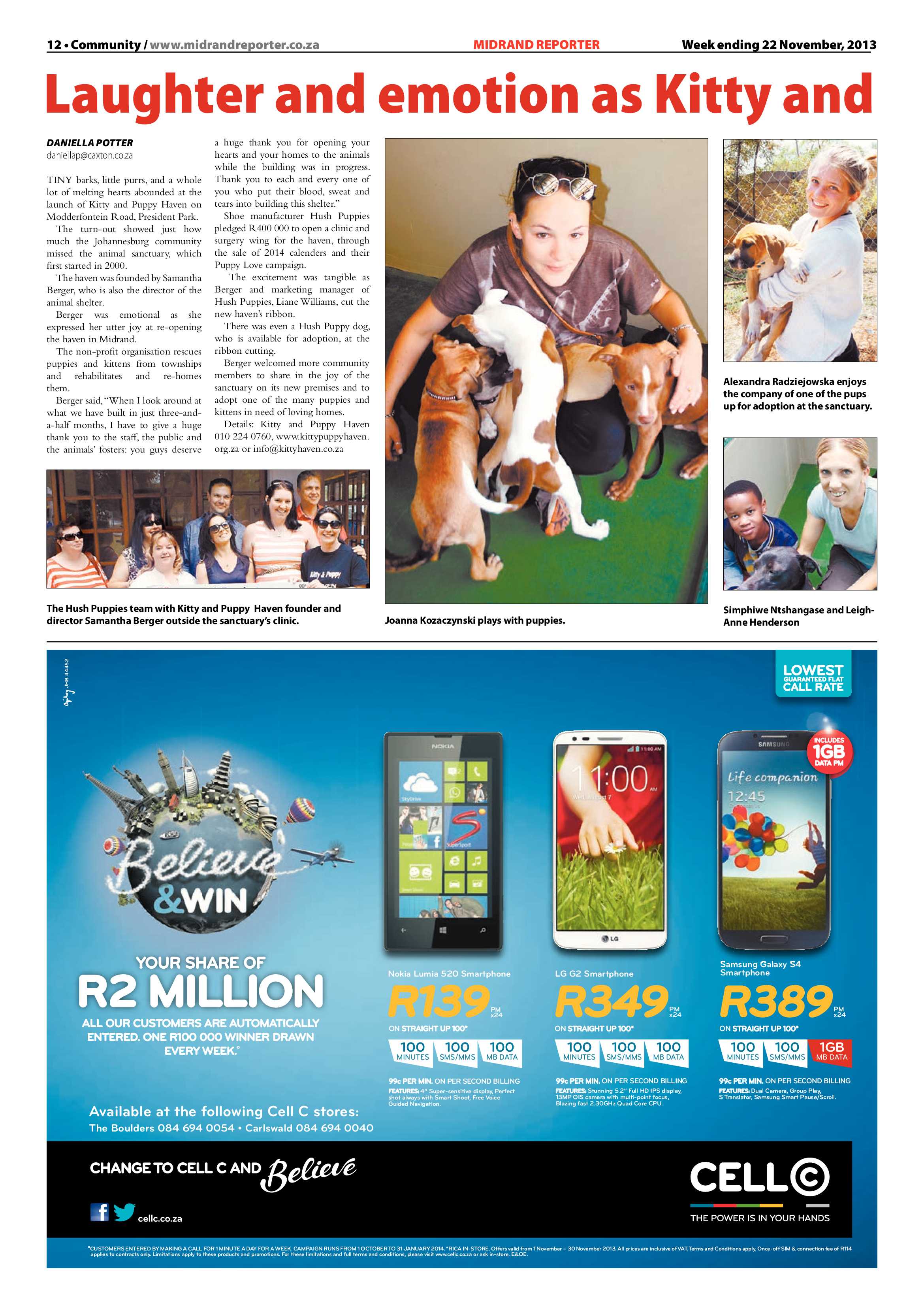 Midrand Reporter 22 November 2013 page 12