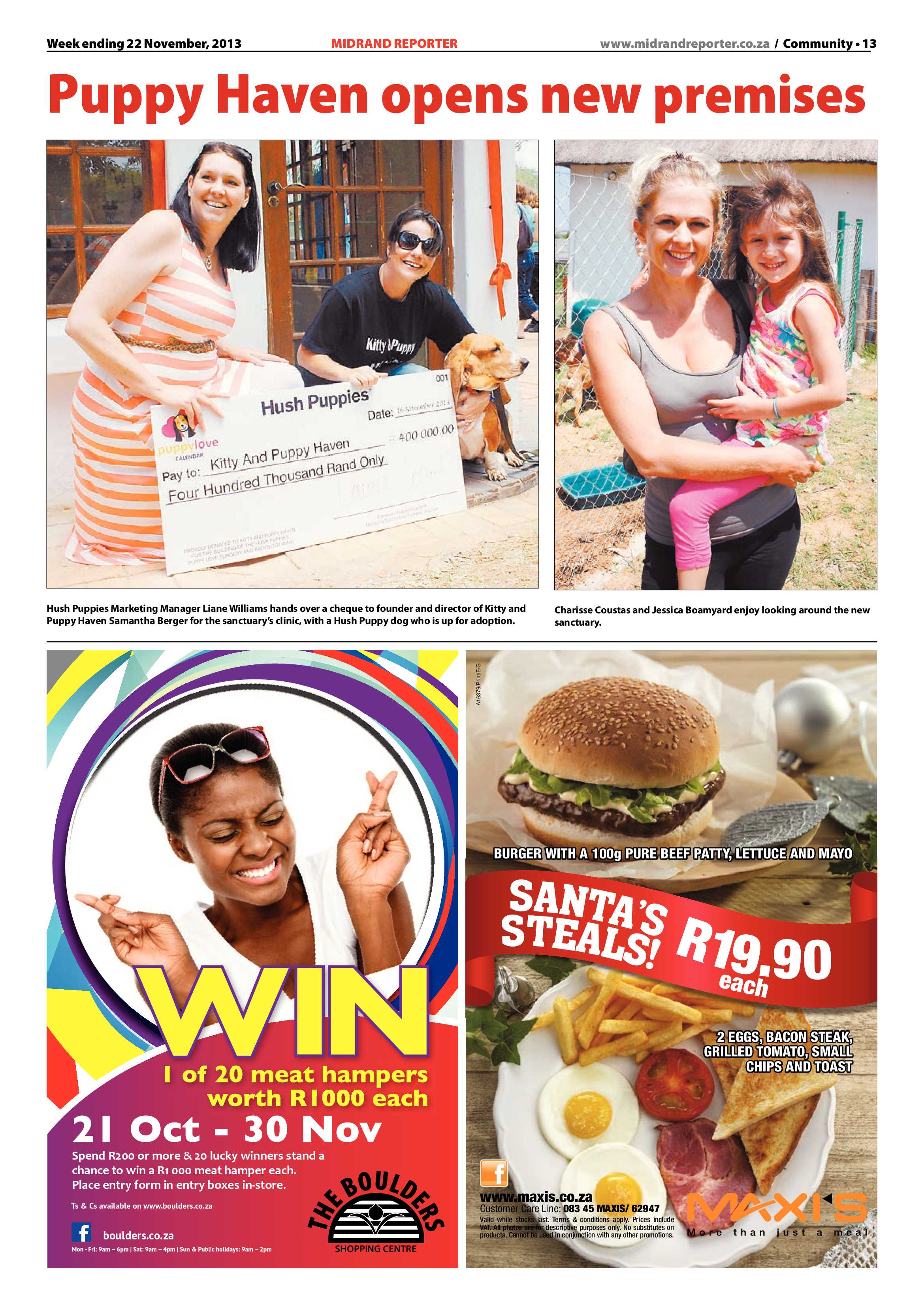 Midrand Reporter 22 November 2013 page 13