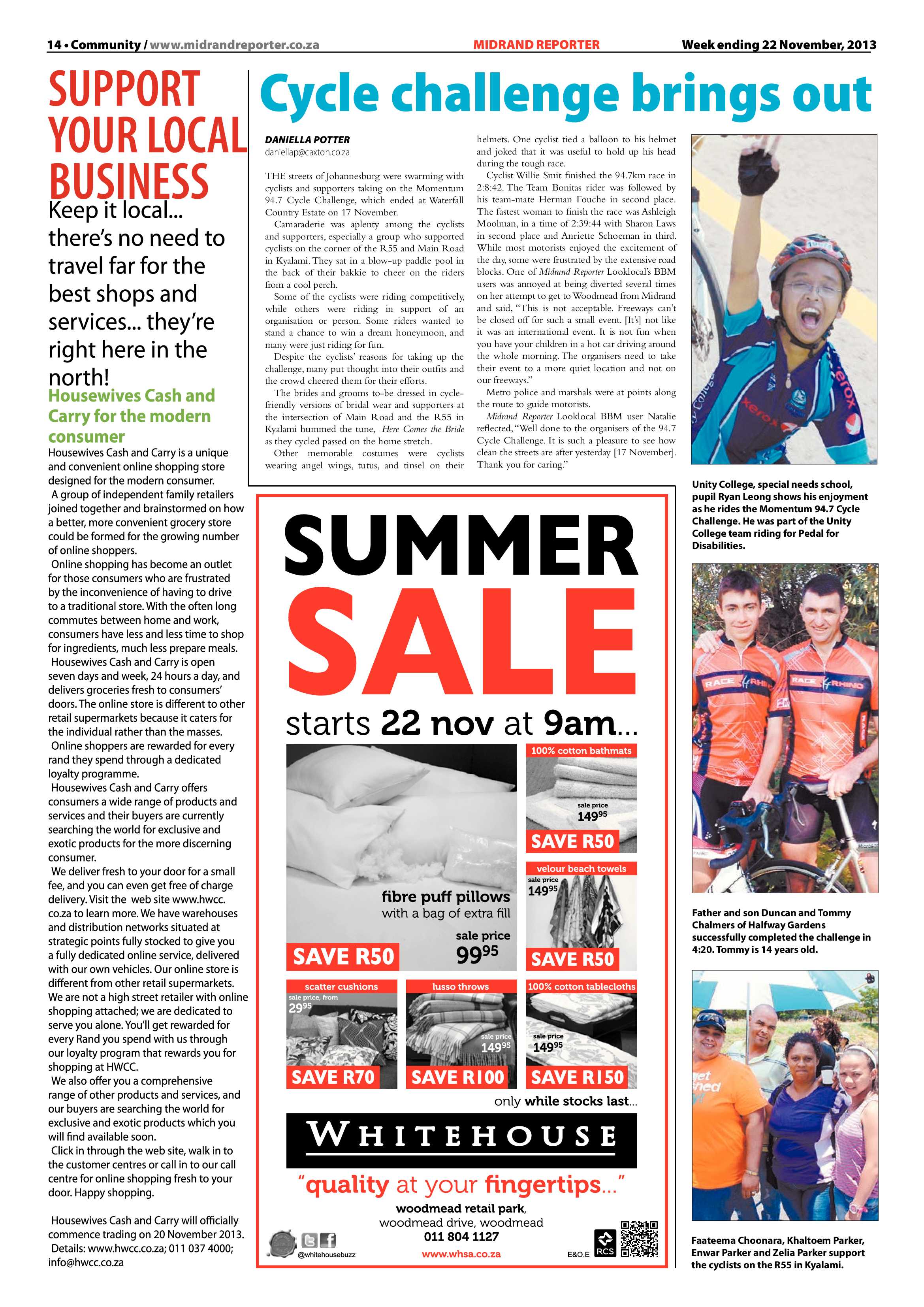 Midrand Reporter 22 November 2013 page 14