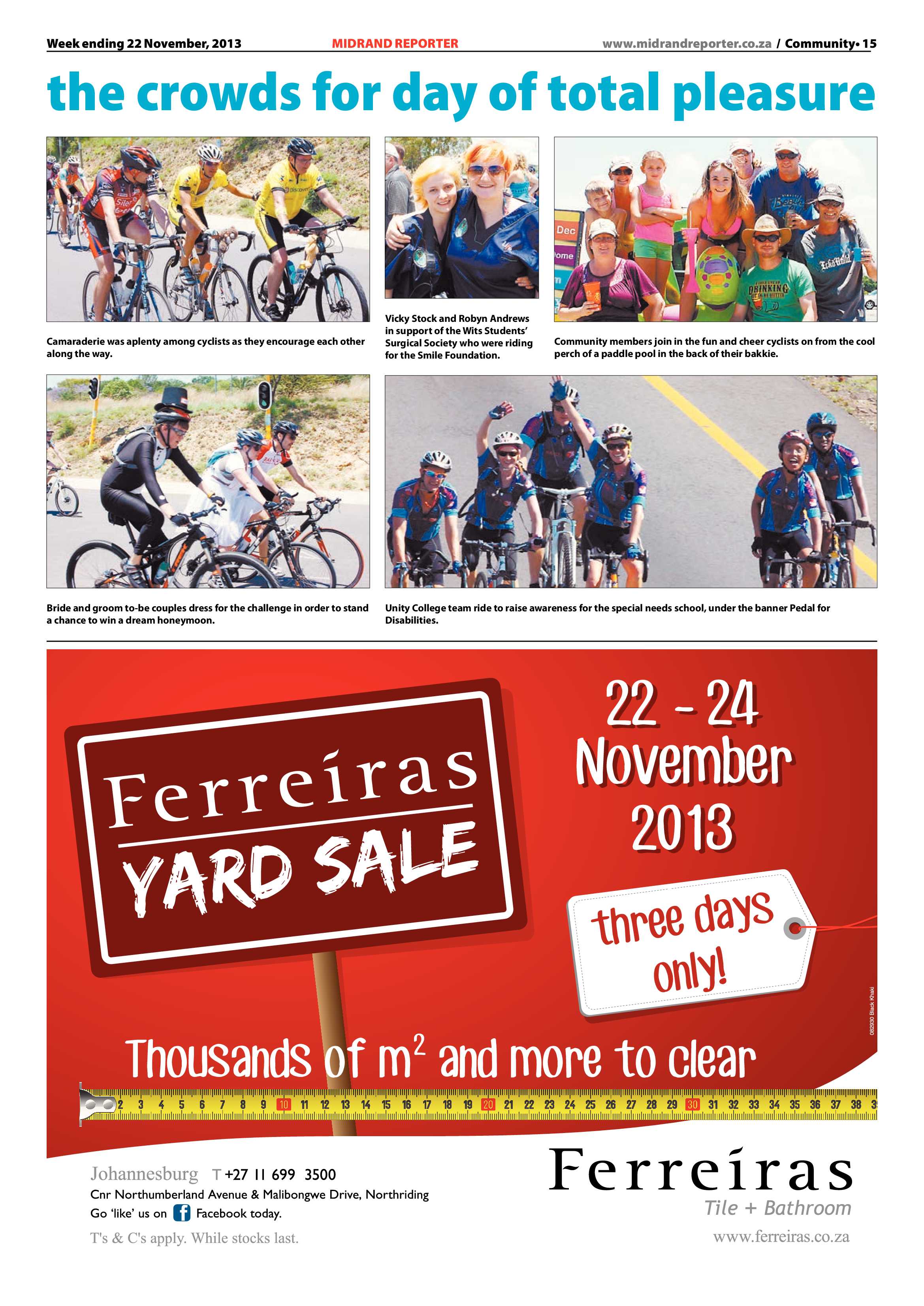 Midrand Reporter 22 November 2013 page 15