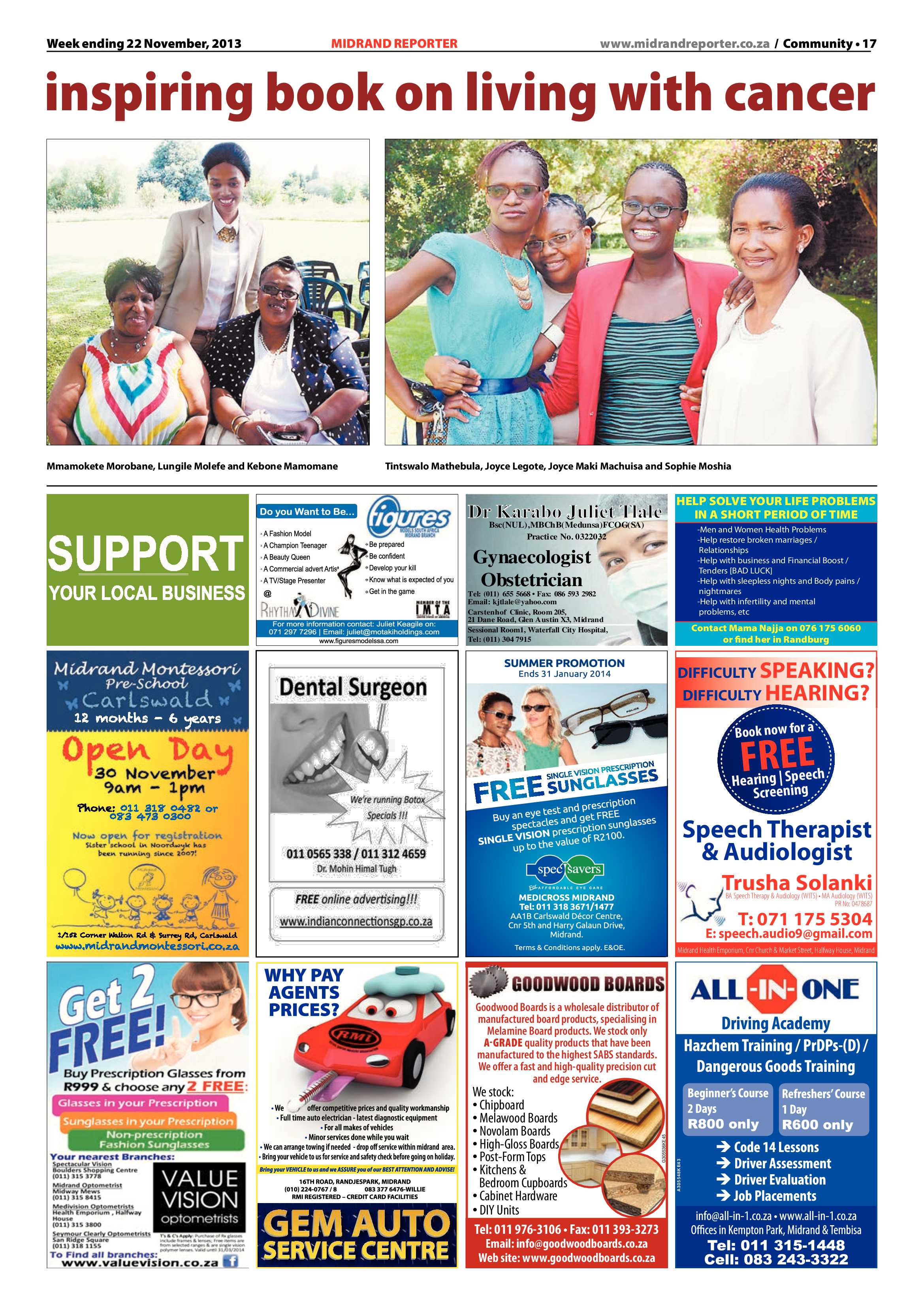 Midrand Reporter 22 November 2013 page 17