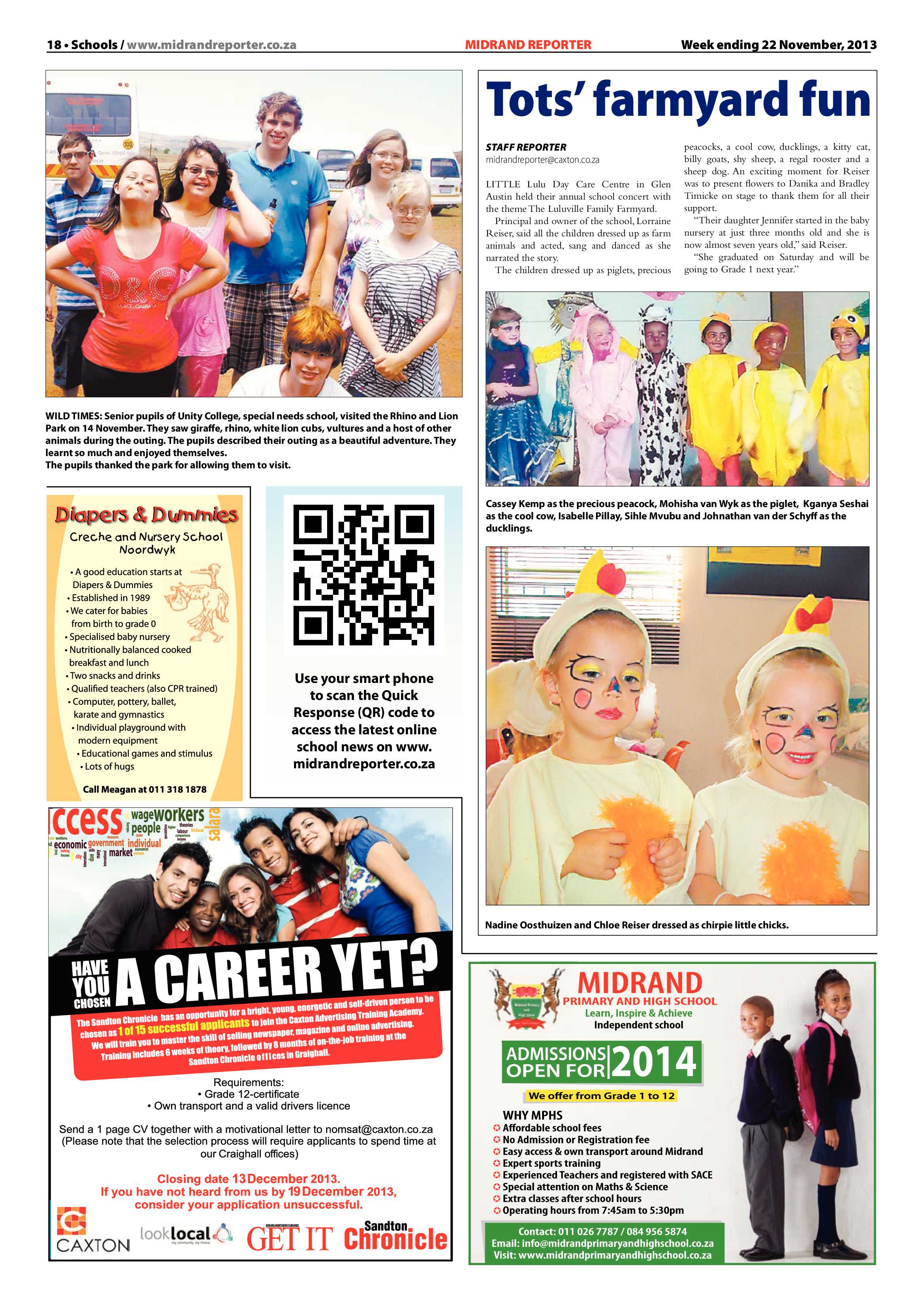 Midrand Reporter 22 November 2013 page 18