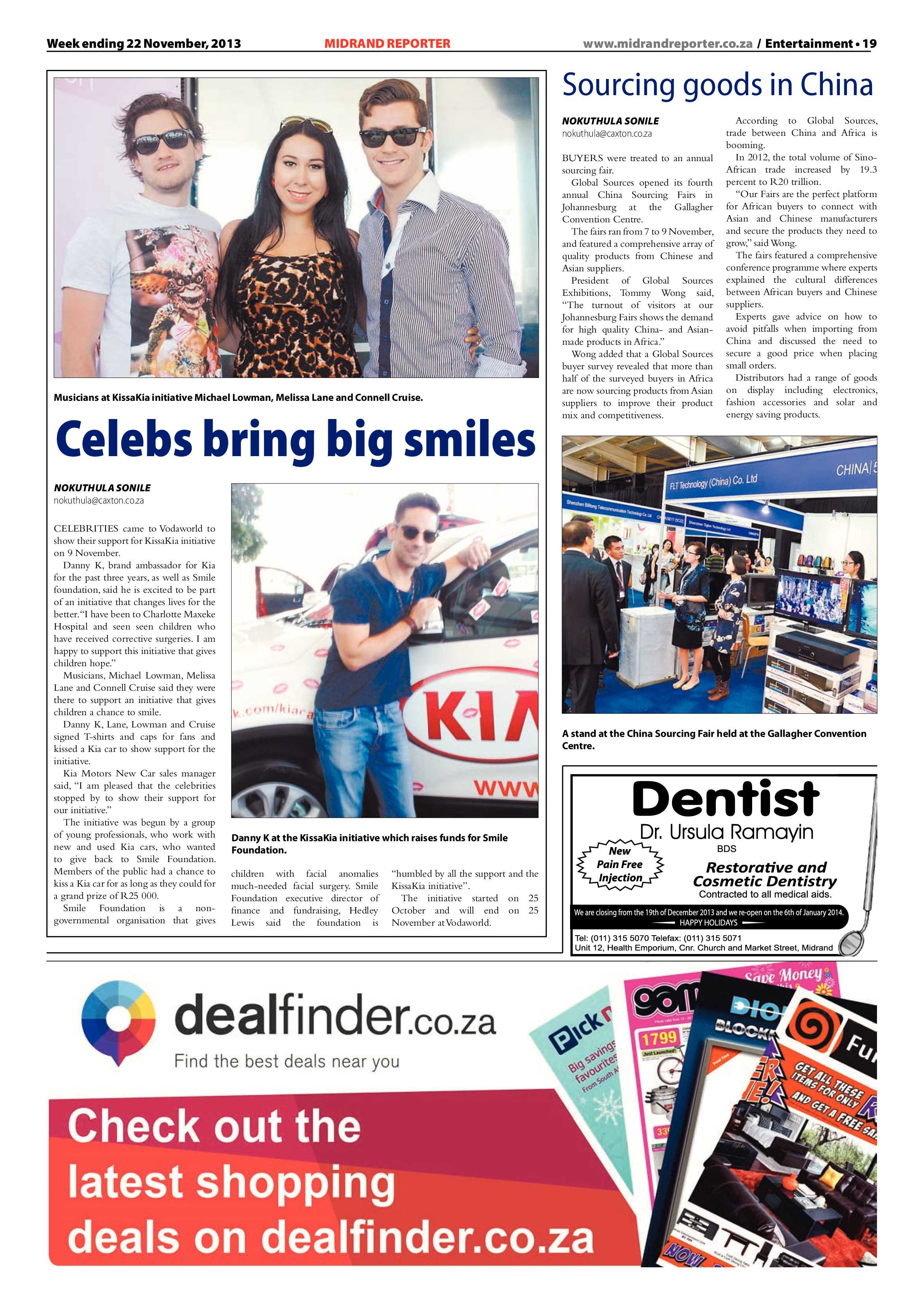 Midrand Reporter 22 November 2013 page 19