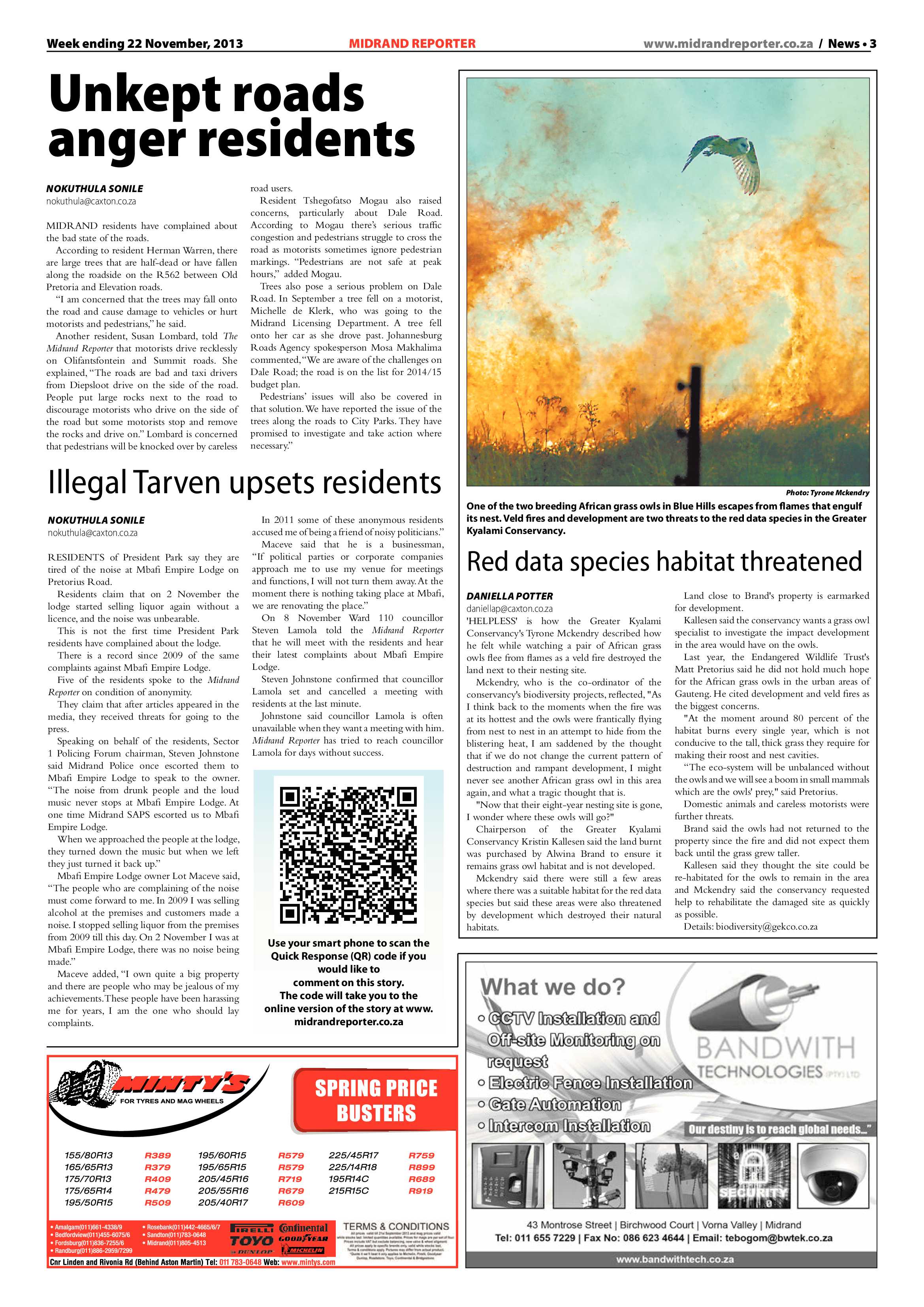 Midrand Reporter 22 November 2013 page 3