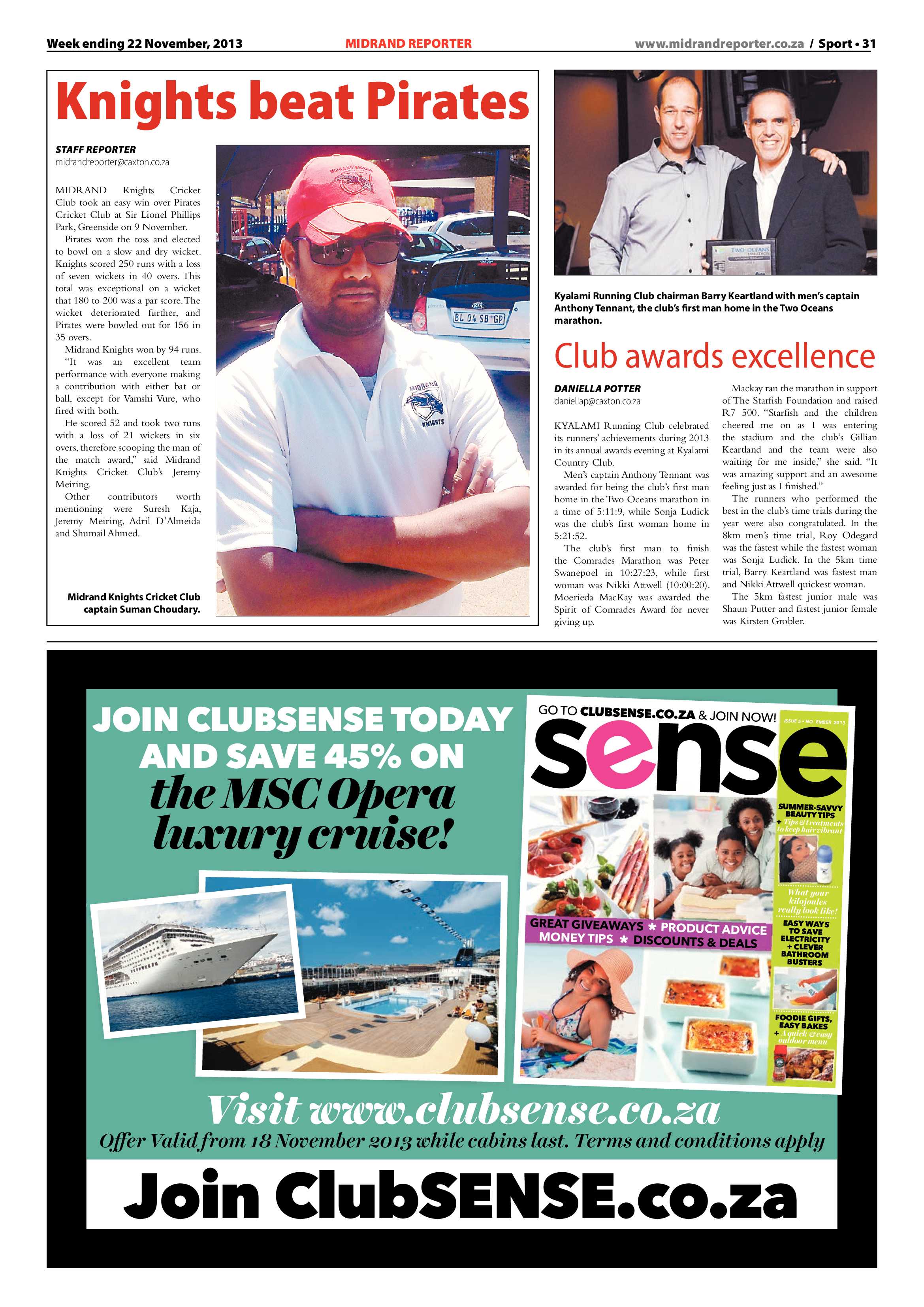 Midrand Reporter 22 November 2013 page 31