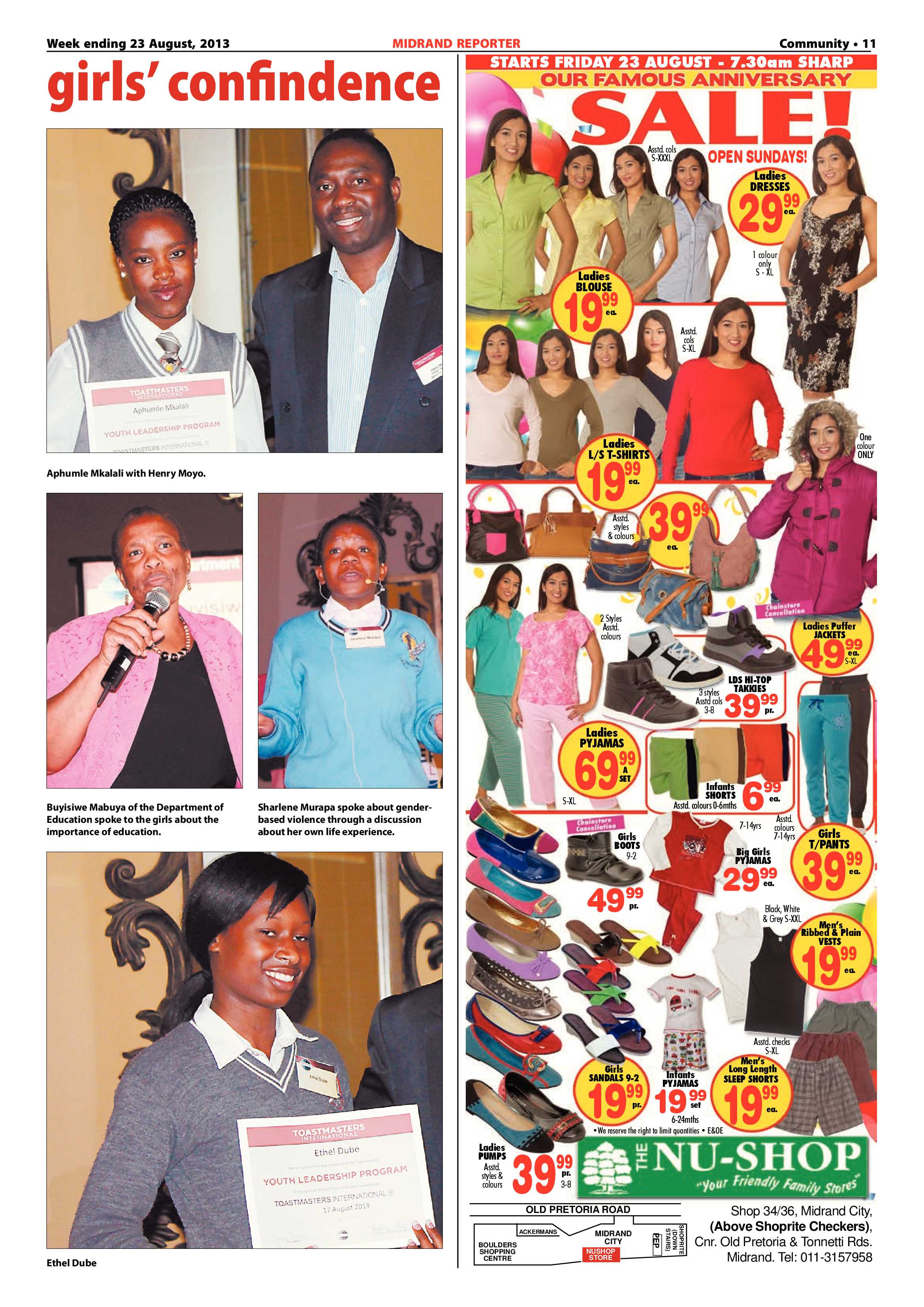 Midrand Reporter 23 August 2013 page 11