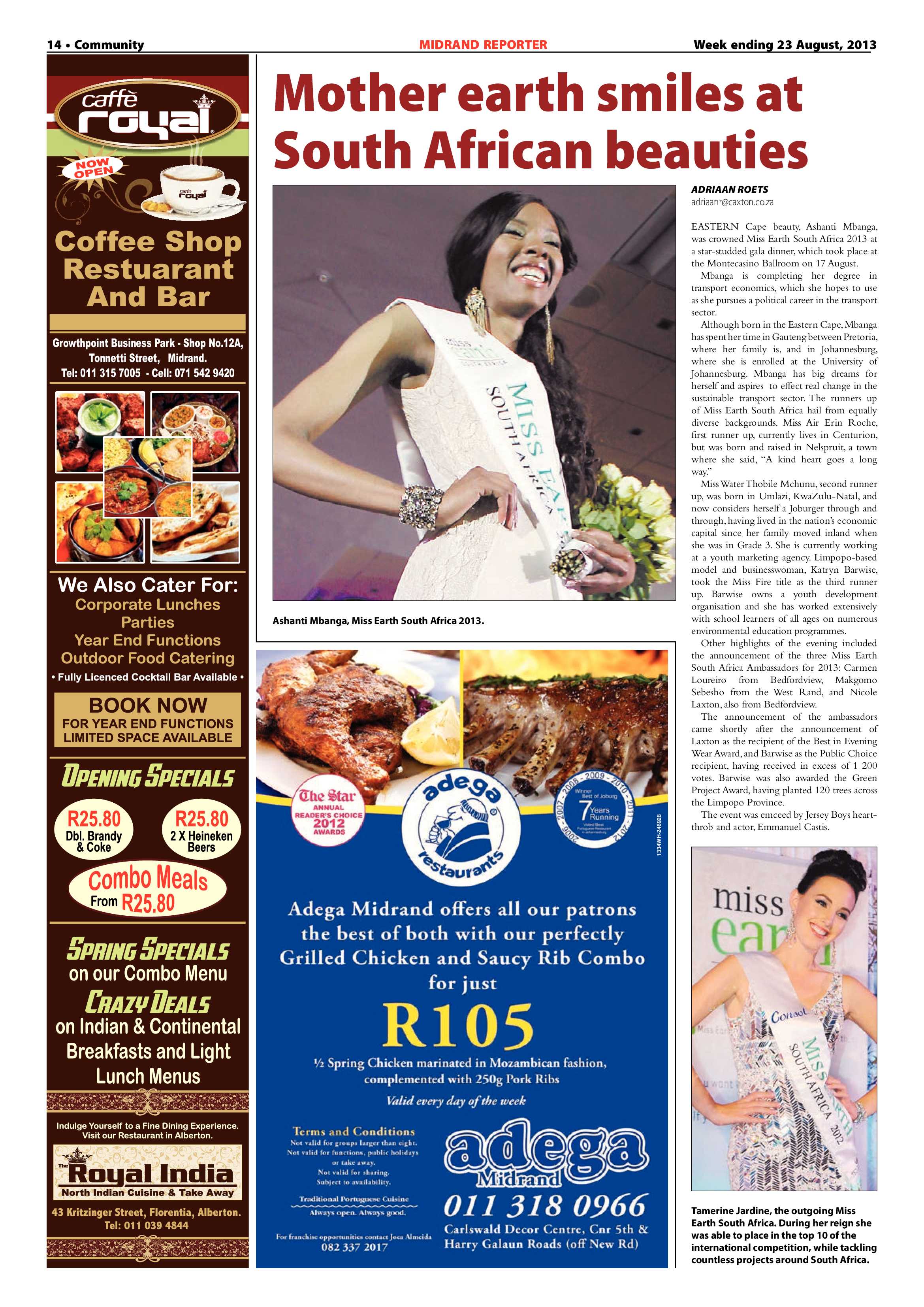 Midrand Reporter 23 August 2013 page 14