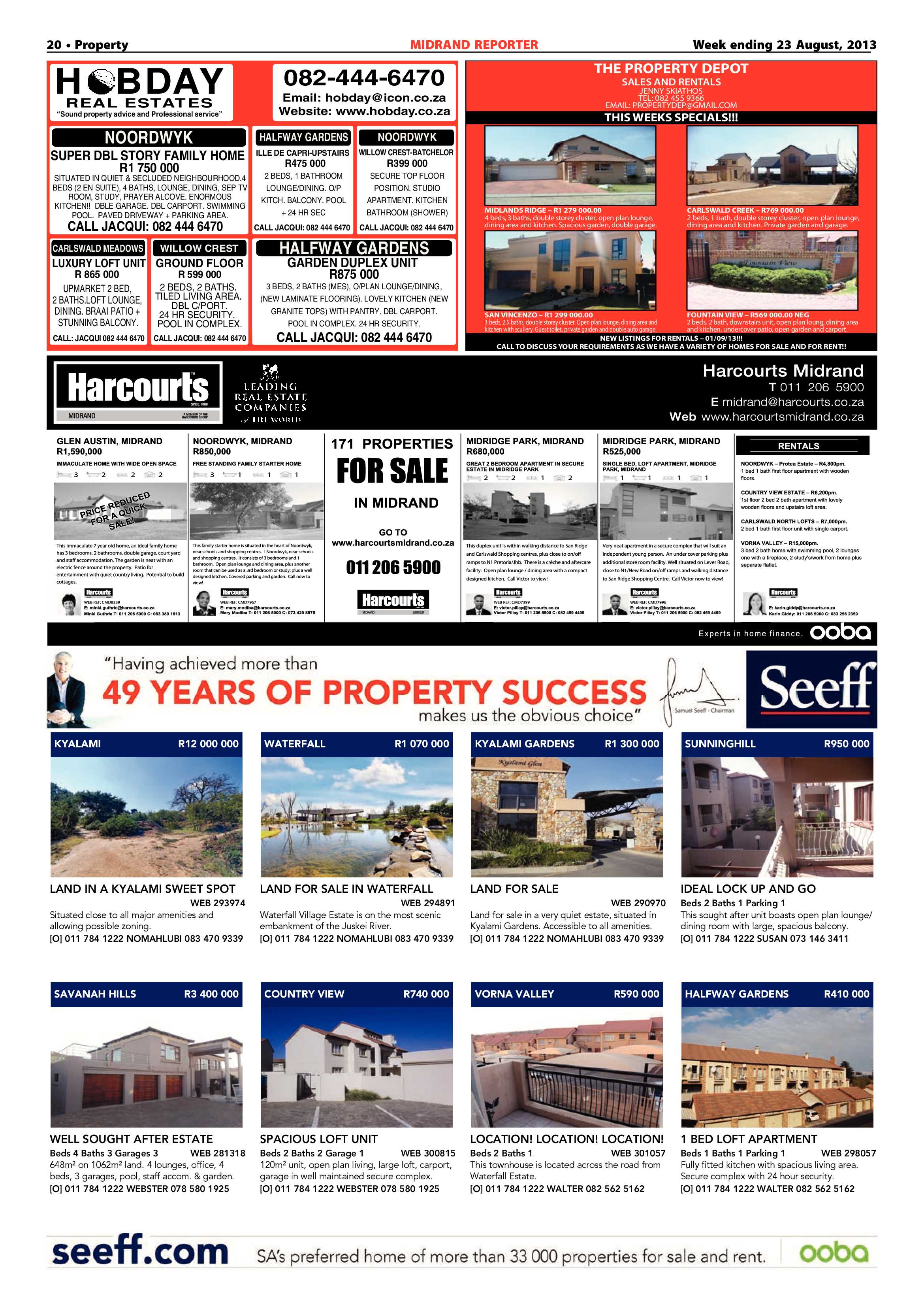 Midrand Reporter 23 August 2013 page 20