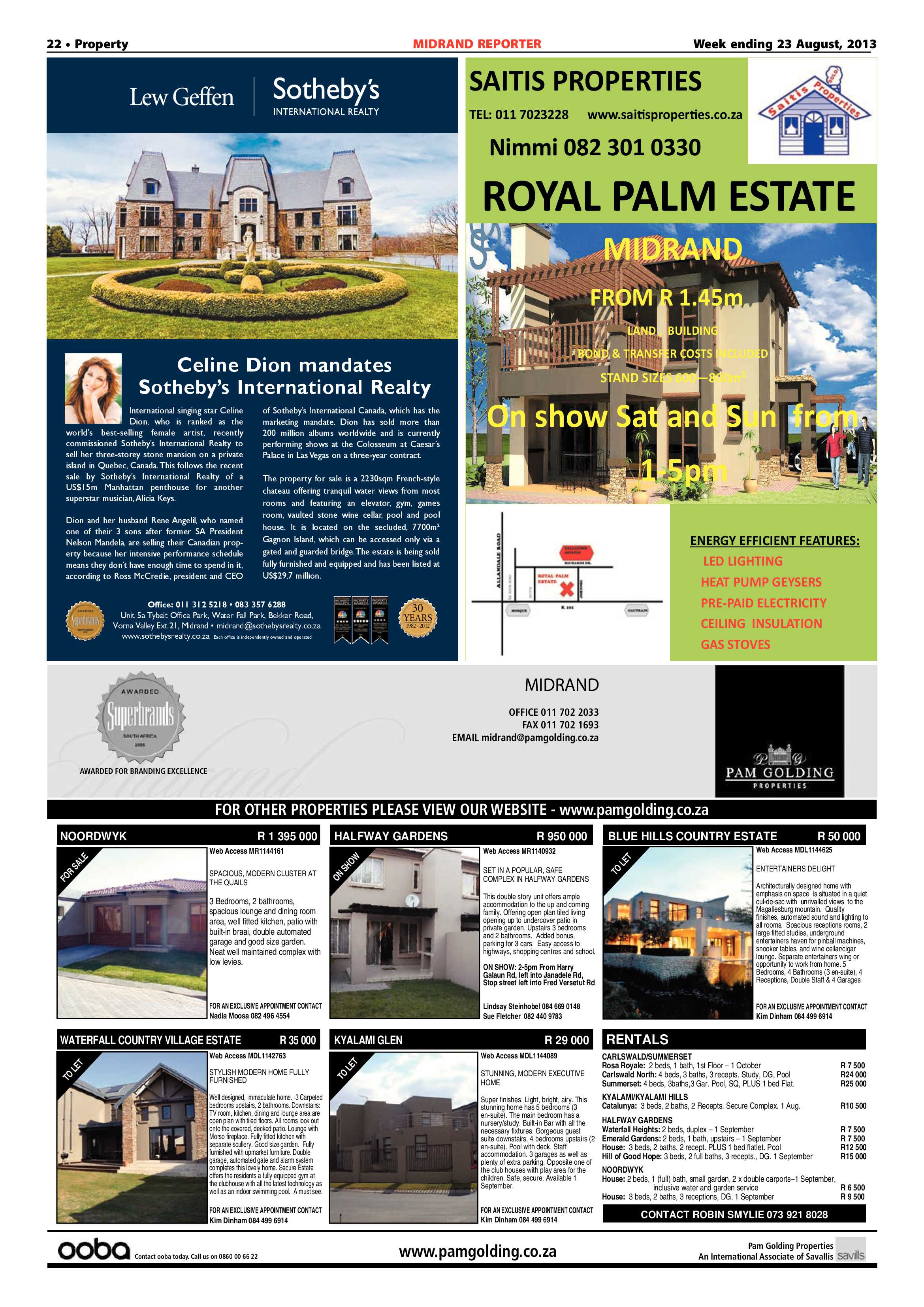 Midrand Reporter 23 August 2013 page 22