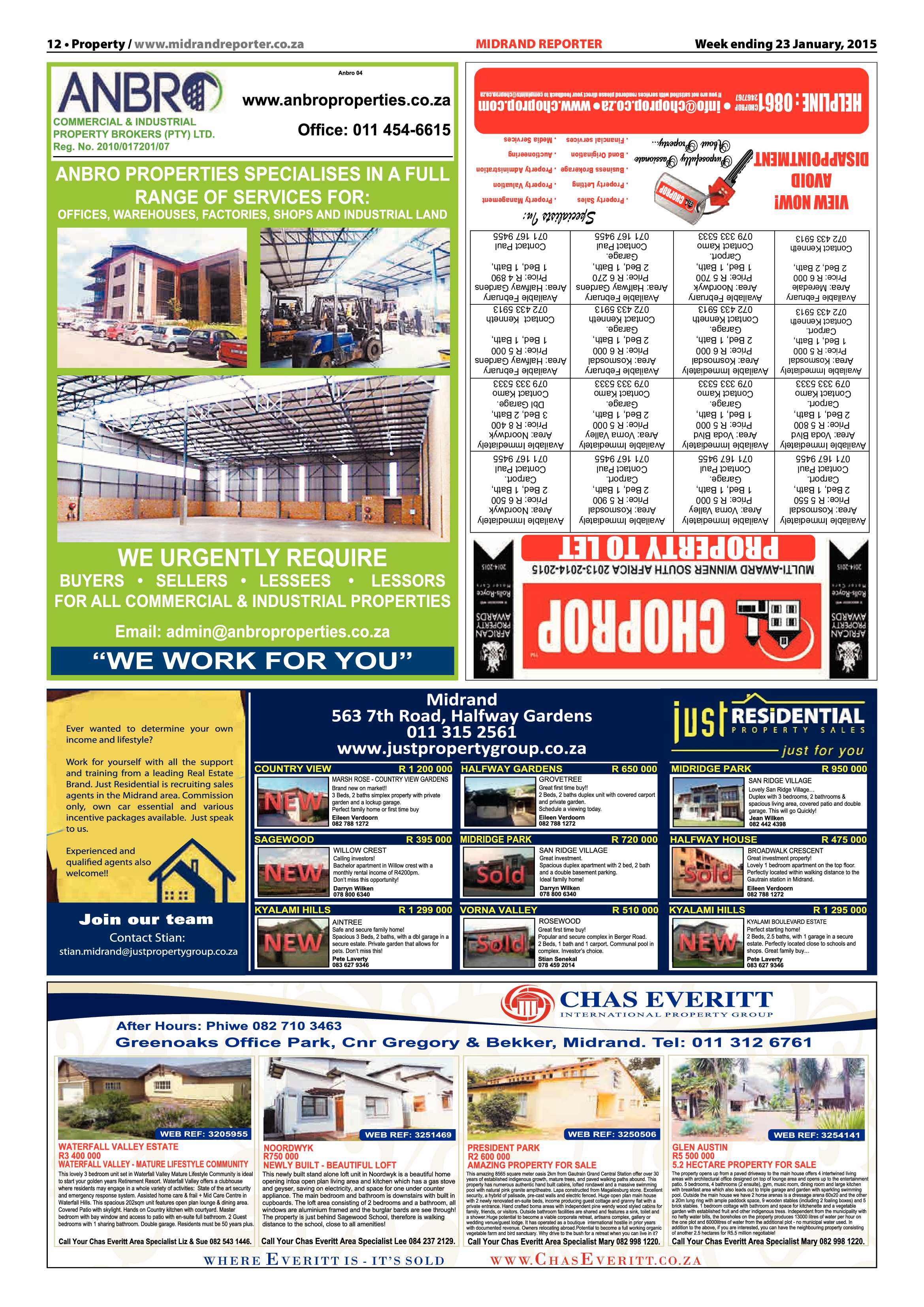 Midrand Reporter 23 January 2015 page 12