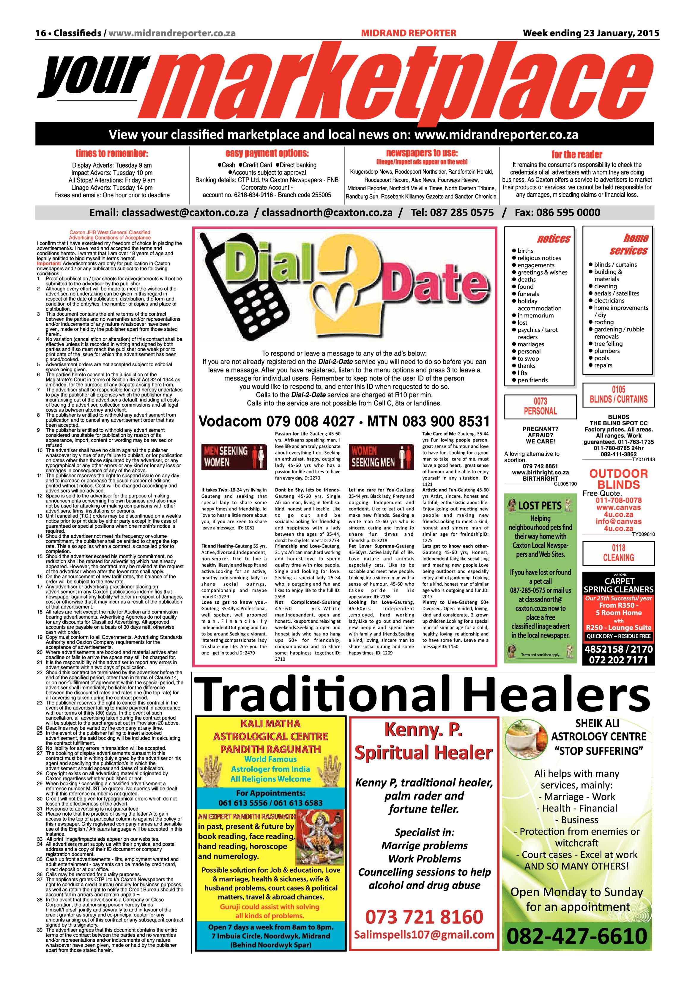 Midrand Reporter 23 January 2015 page 16