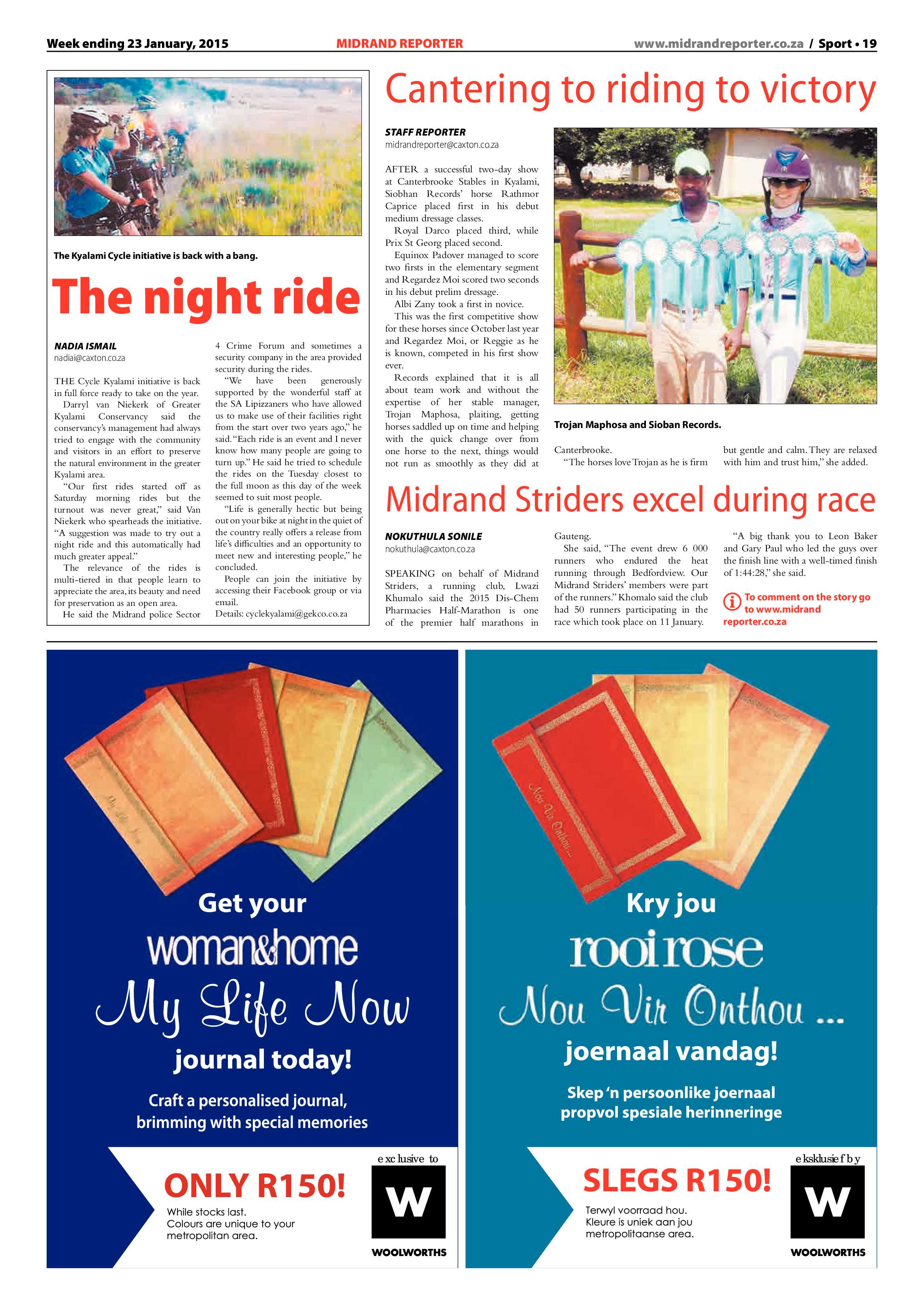 Midrand Reporter 23 January 2015 page 19