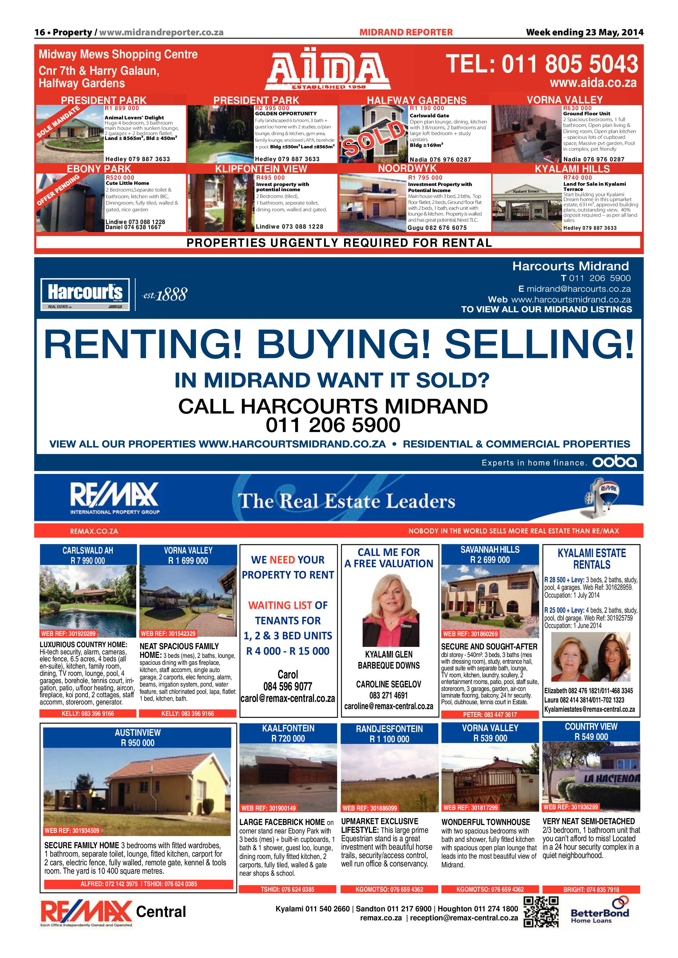 Midrand Reporter 23 May 2014 page 16