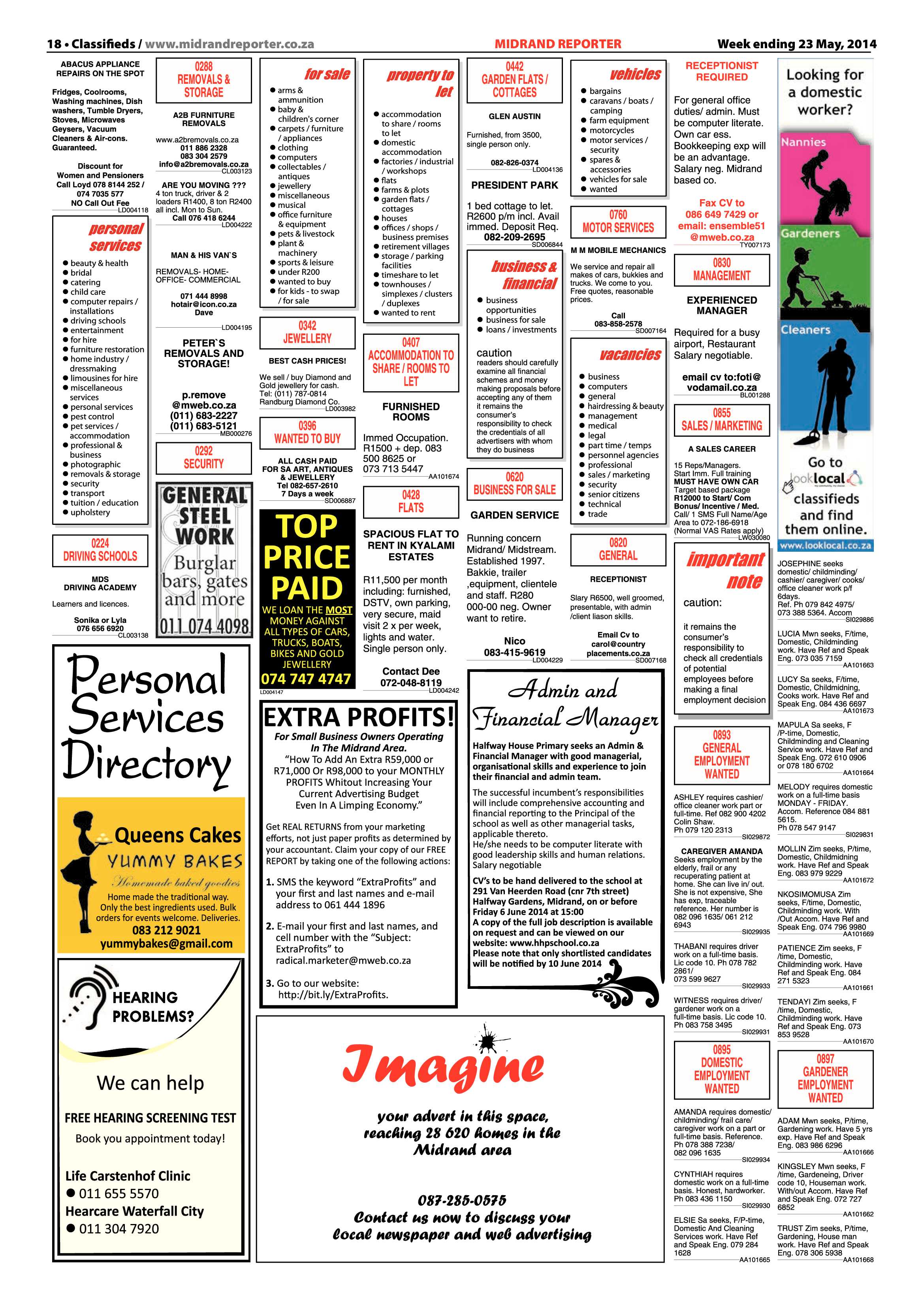 Midrand Reporter 23 May 2014 page 18
