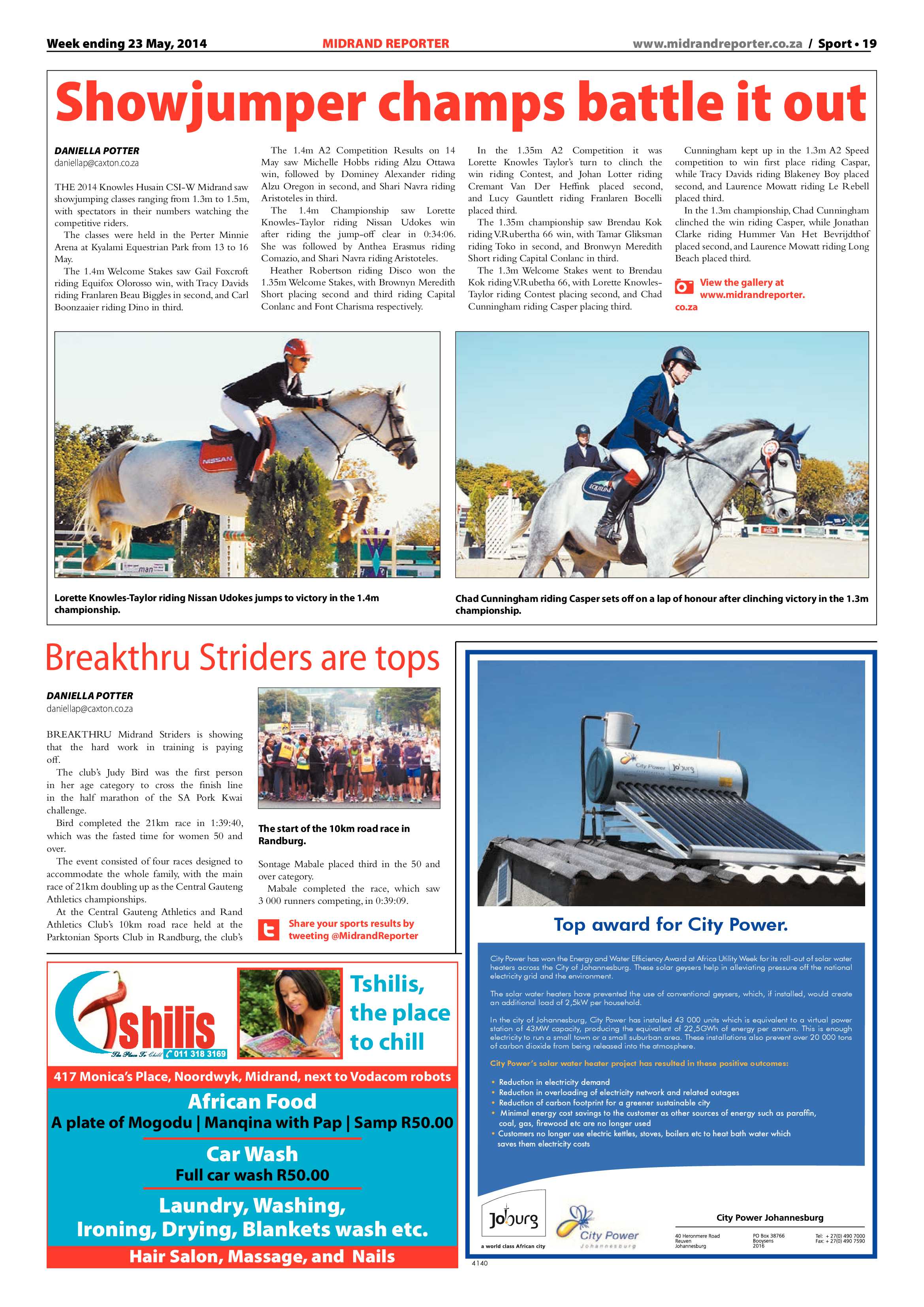 Midrand Reporter 23 May 2014 page 19