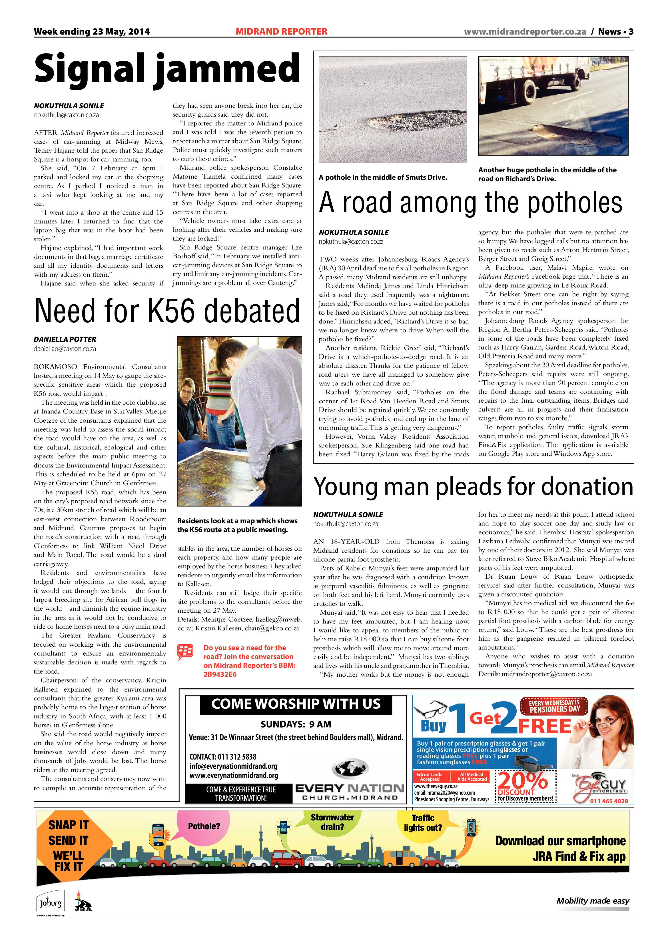 Midrand Reporter 23 May 2014 page 3