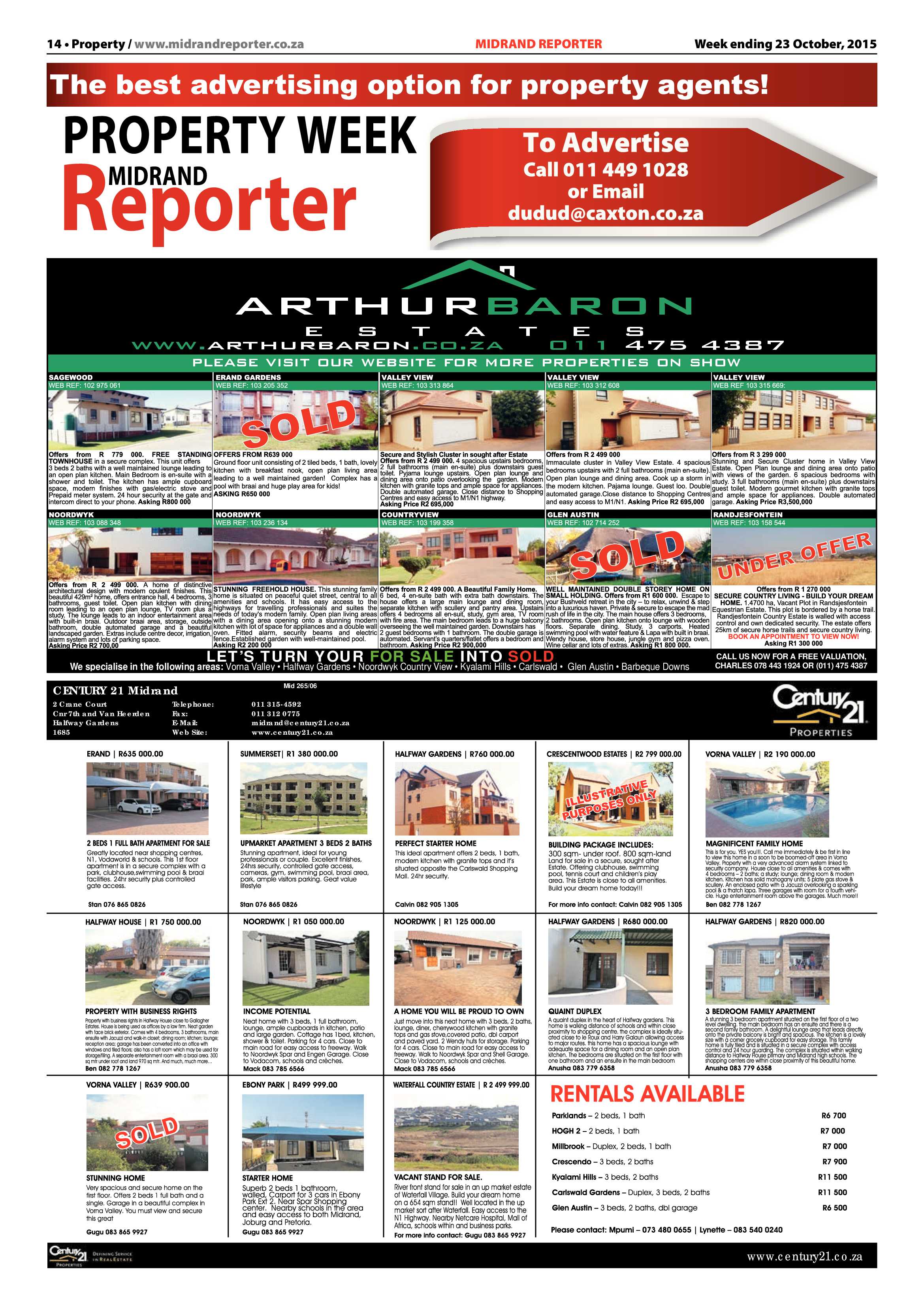 Midrand Reporter 23 October 2015 page 14