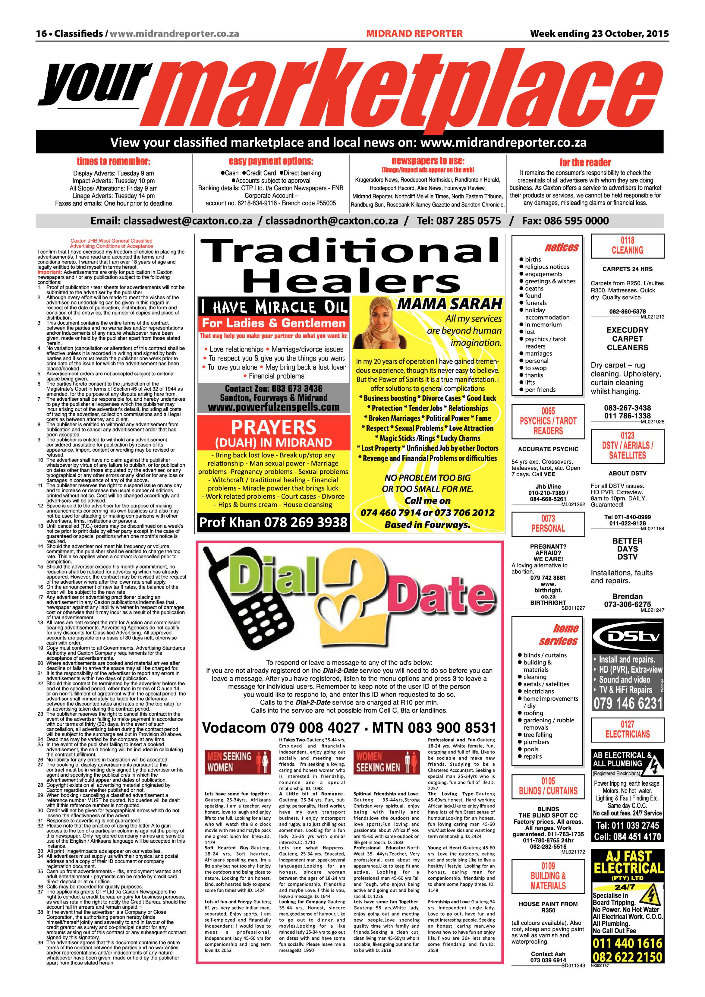 Midrand Reporter 23 October 2015 page 16