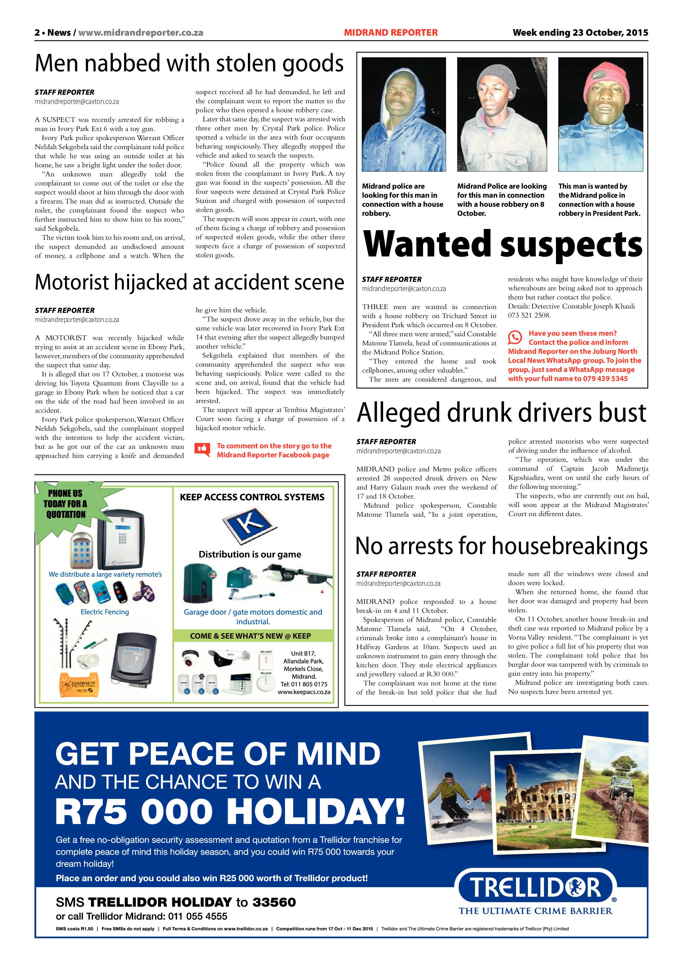 Midrand Reporter 23 October 2015 page 2