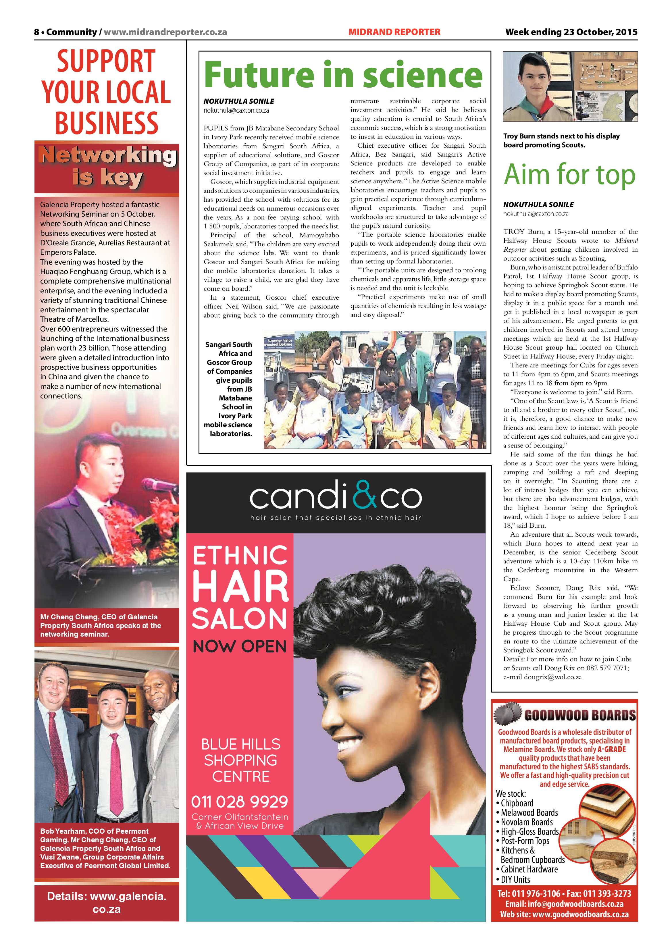 Midrand Reporter 23 October 2015 page 8