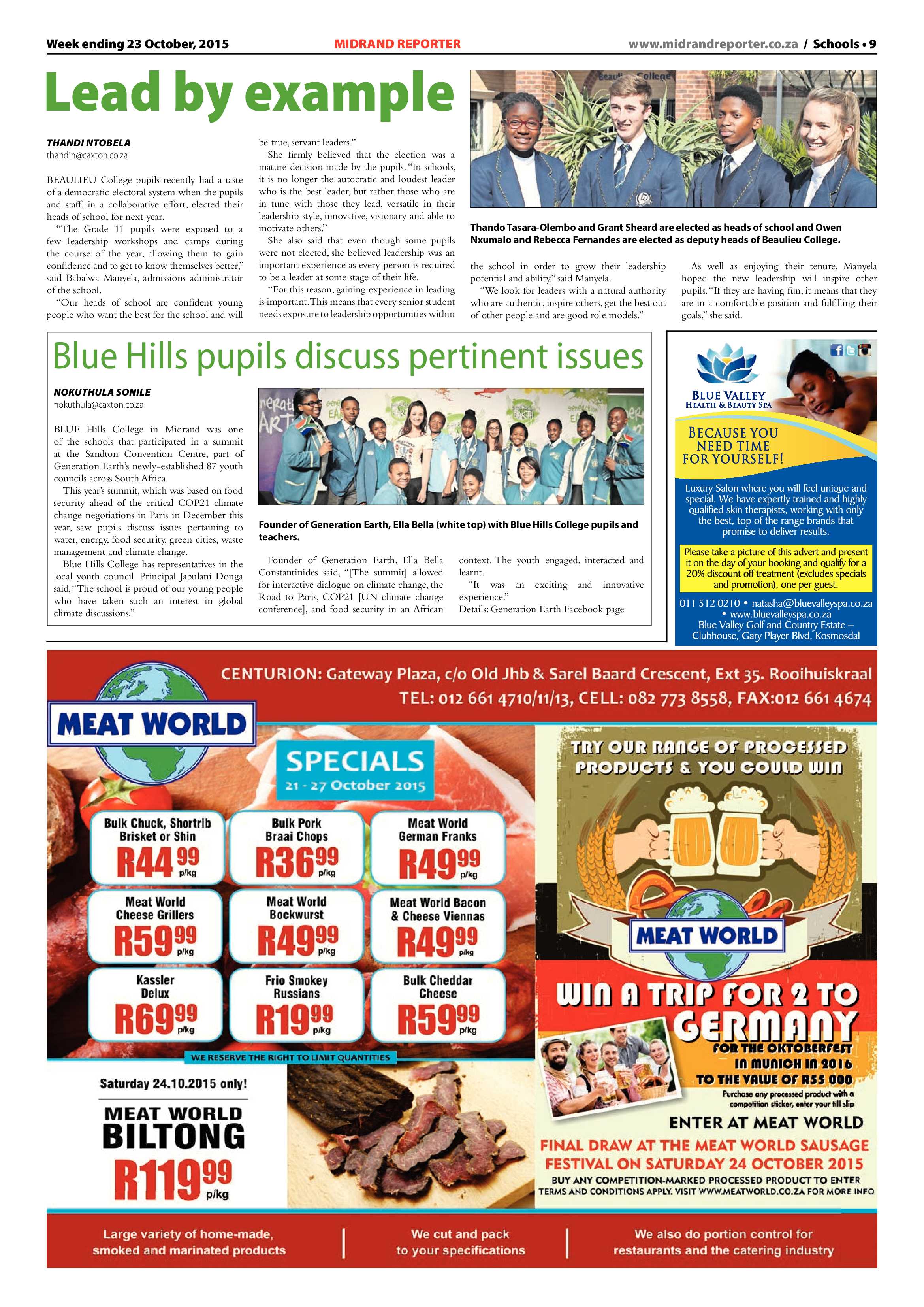 Midrand Reporter 23 October 2015 page 9