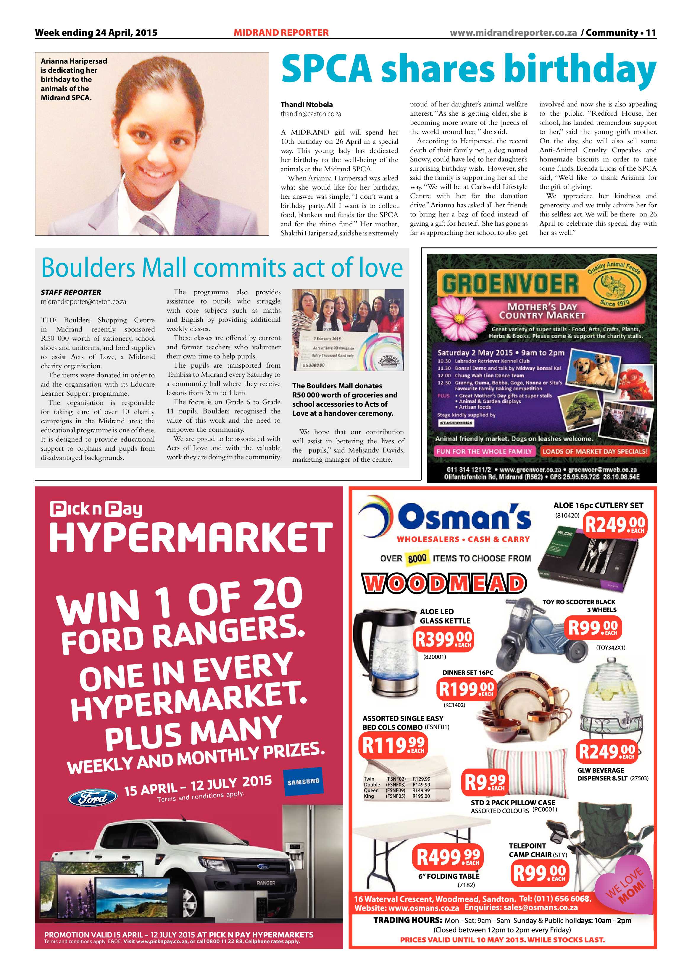 Midrand Reporter 24 April 2015 page 11
